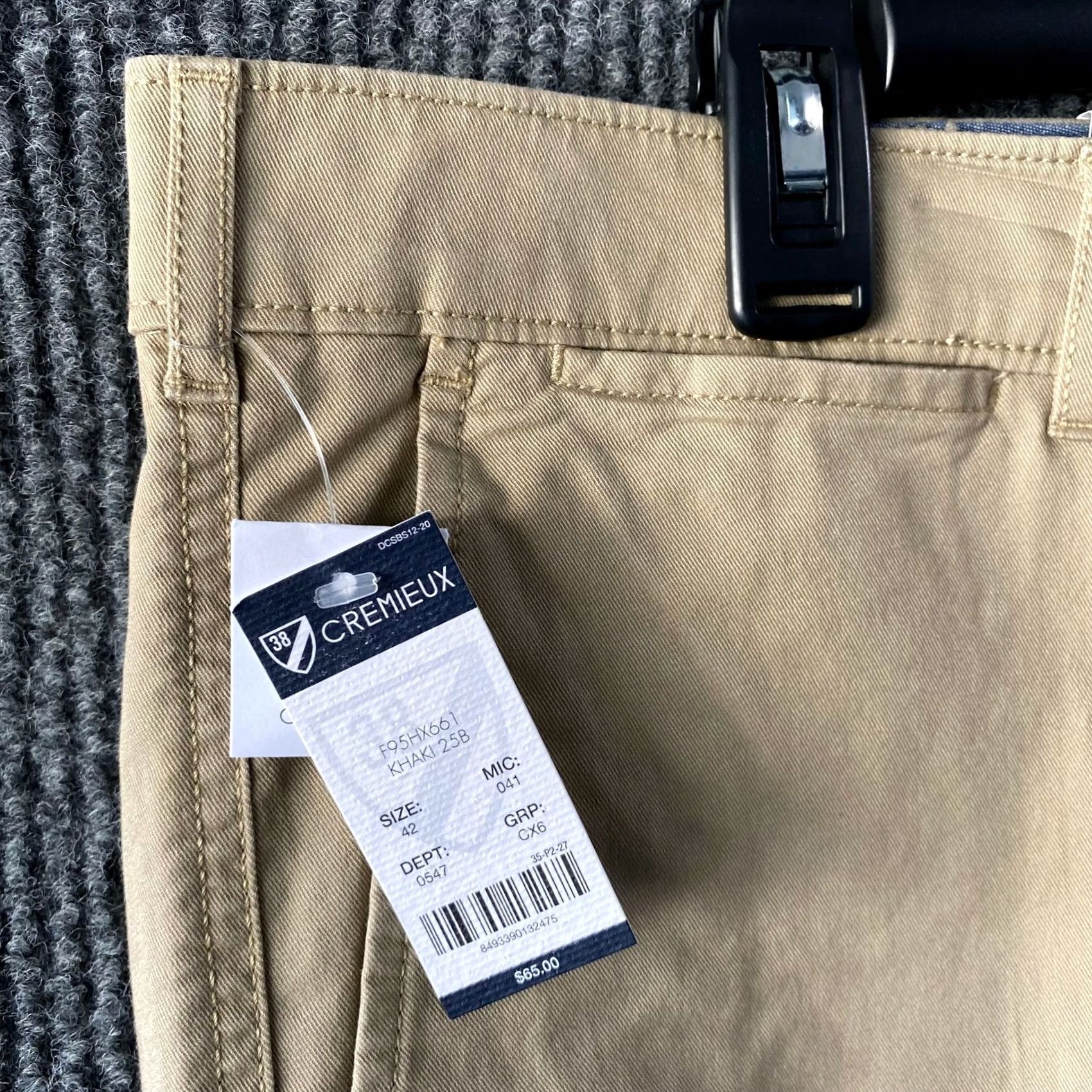 Cremieux Cremieux Shorts Mens 42 Beige Khaki Chino Brown Casual Cotton Pockets Madison Size US 42 / EU 58 - 5 Thumbnail