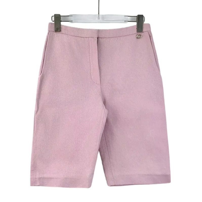 Chanel Chanel Pink Cotton Women's Shorts 0089 Size 22" - 1 Thumbnail