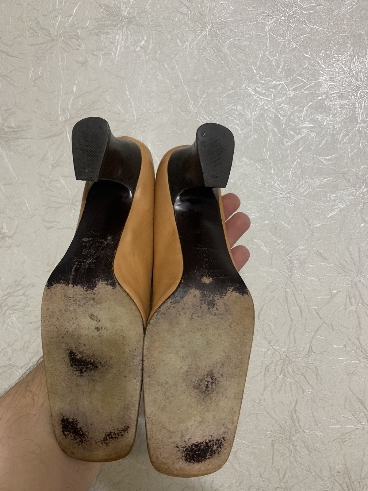 Prada × Vintage Prada Vintage AW2003 Leather Brown Heels Mules Shoes US9,5 Size US 9.5 / IT 39.5 - 6 Thumbnail