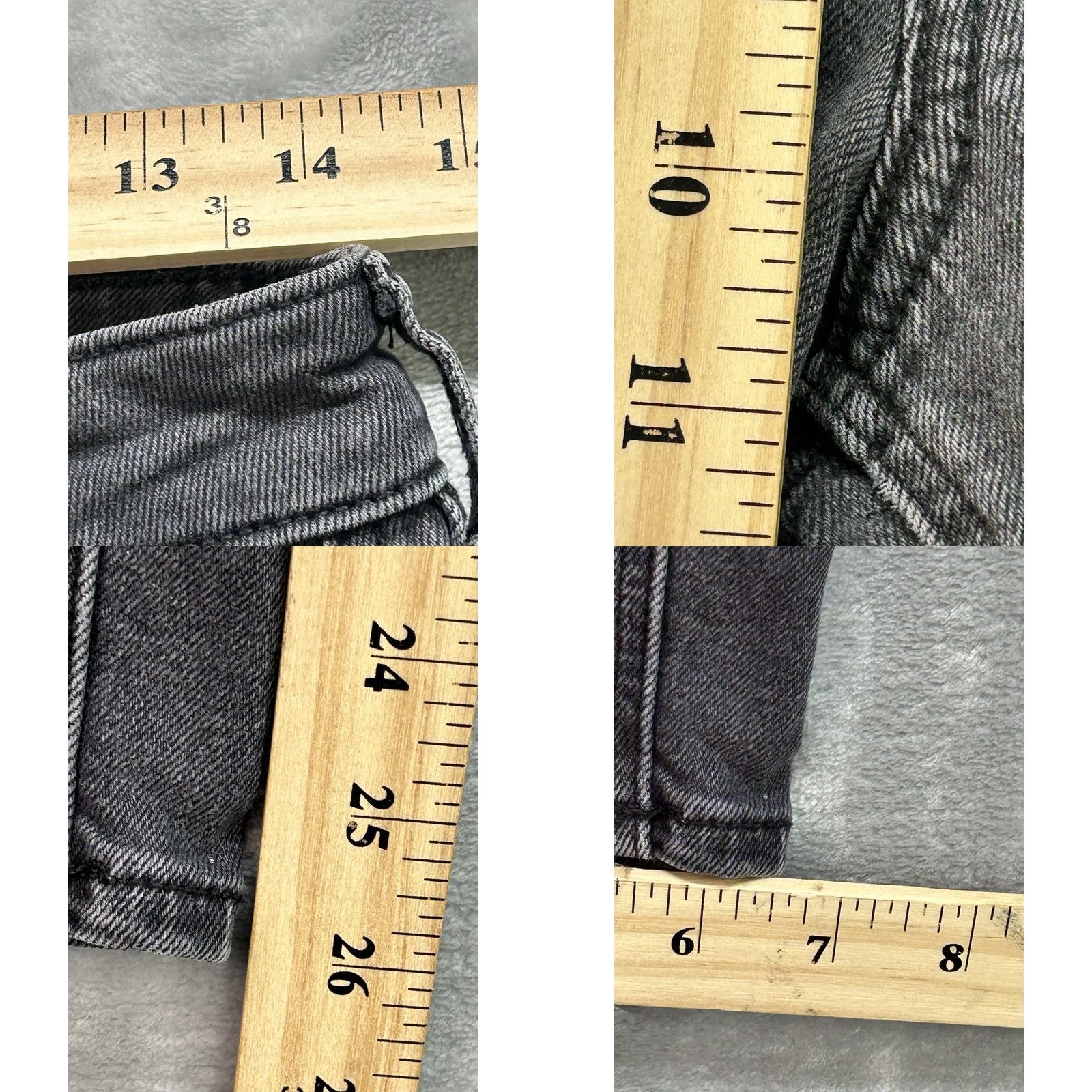 American Eagle Outfitters VINTAGE American Eagle Jeans Womens Sz 8 Black Stretch 5-Pocket Regular Zip Fly Denim Beach 90s Hip Hop Punk Rock School Cowboy Size 30" / US 8 / IT 44 - 8 Thumbnail