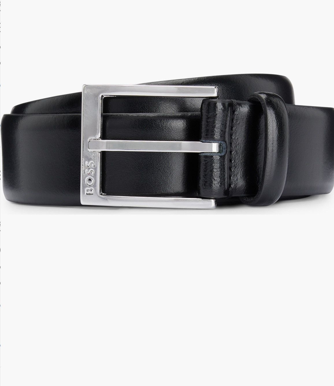 Hugo Boss Hugo boss black leather belt men’s 38 new Size 38 - 7 Thumbnail