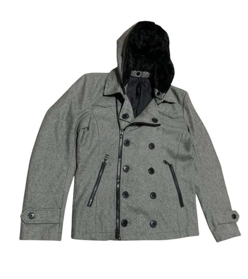 If Six Was Nine Vintage Semantic Design Wool Double Collar Jacket Nice Desig Size US M / EU 48-50 / 2 - 2 Thumbnail
