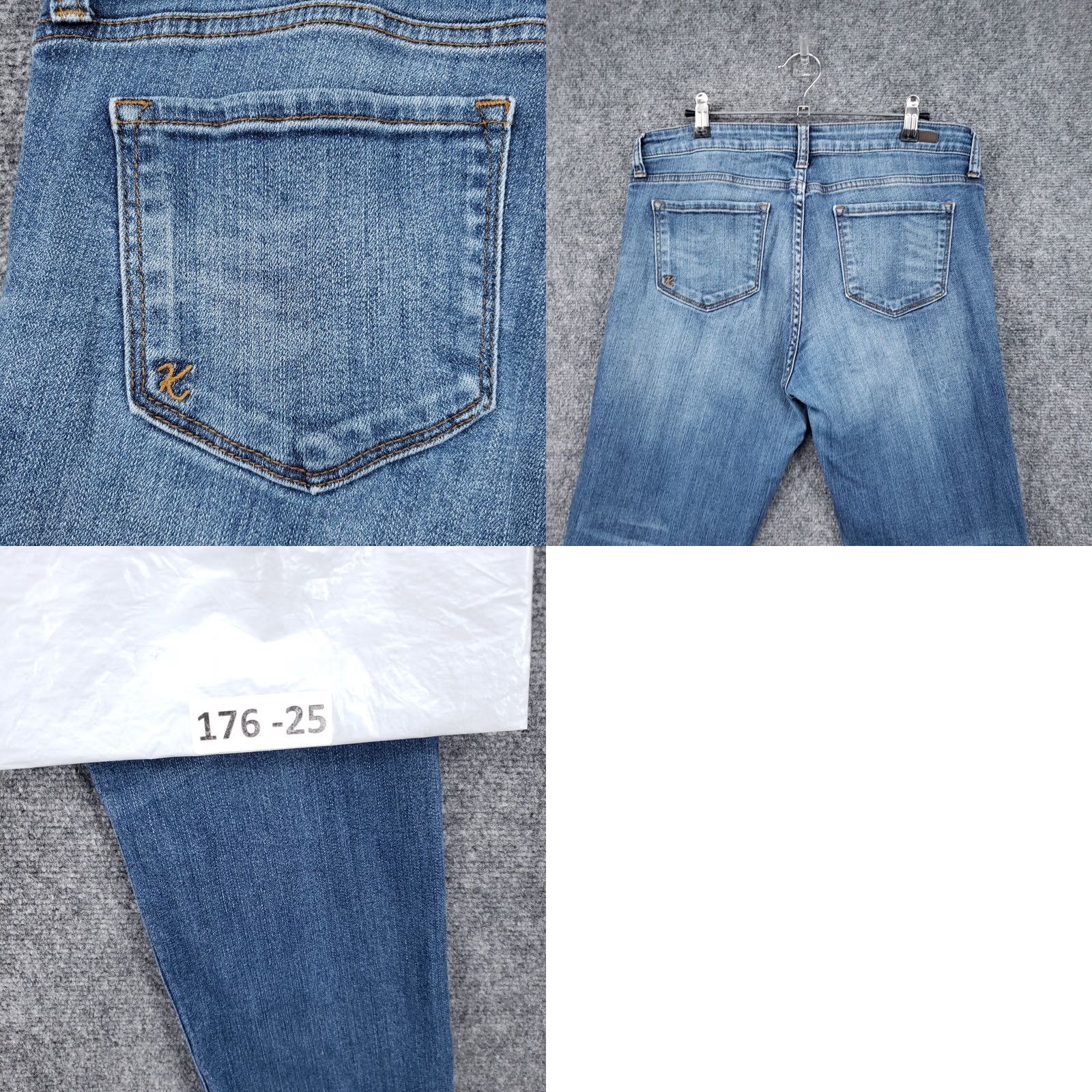 Vintage KUT from the Kloth Jeans Womens 10 Blue Straight Ankle Mid Rise Distressed Denim Size 32" / US 10 / IT 46 - 10 Thumbnail