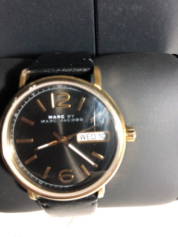 Marc Jacobs Marc By Marc Jacobs ladies black leather Classic Watch Size ONE SIZE - 3 Thumbnail
