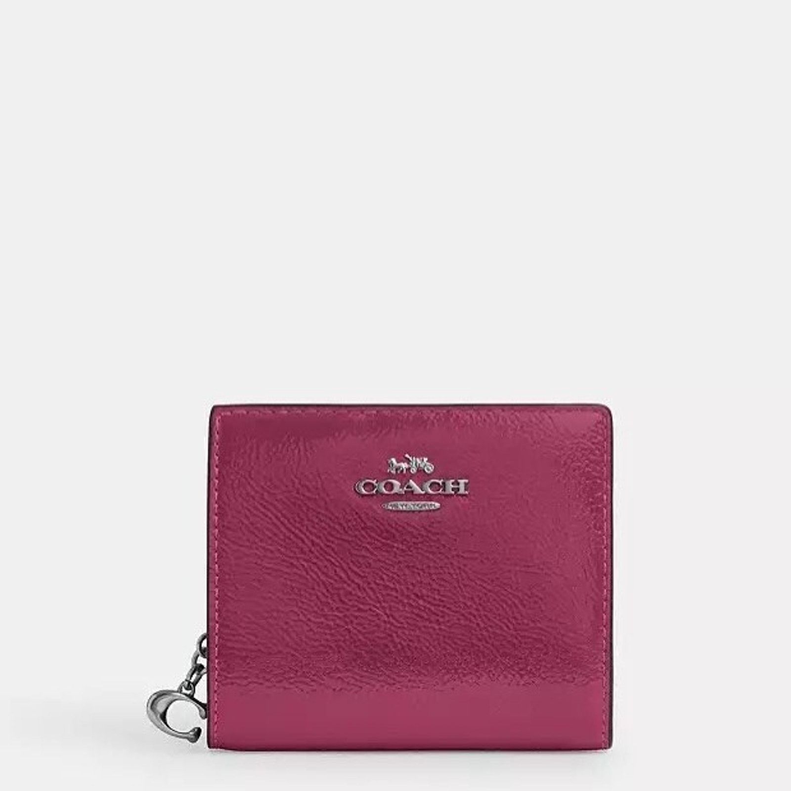Coach NWT Coach Silver/Pink Snap Wallet CW790 Patent Leather Size ONE SIZE - 5 Thumbnail