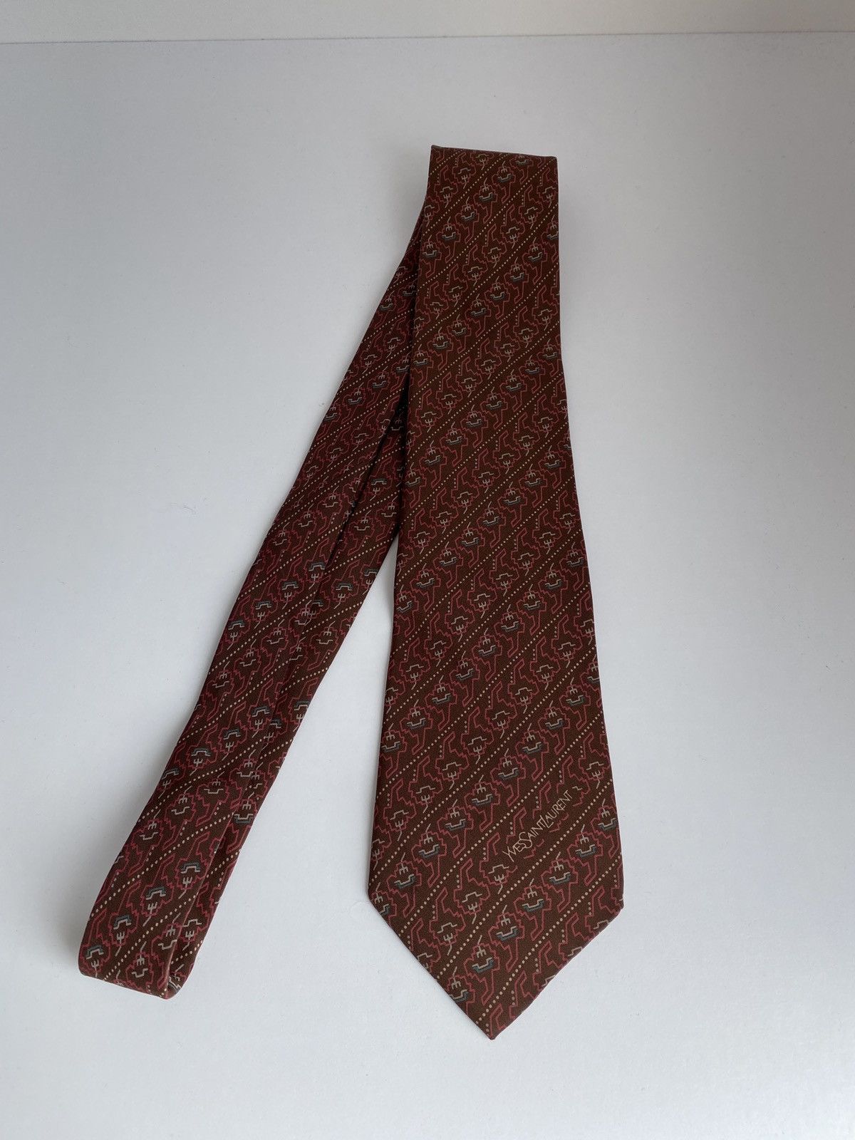 Vintage × Yves Saint Laurent Vintage Yves Saint Laurent Tie Size ONE SIZE - 1 Thumbnail