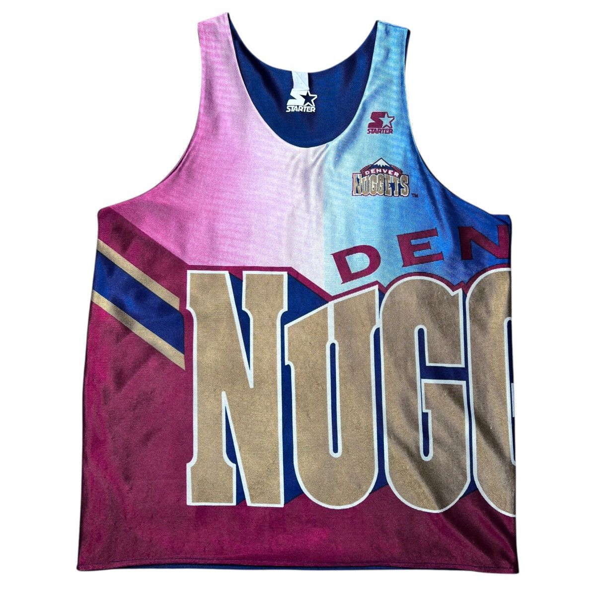 Starter 1990s NBA Denver Nuggets Starter Reversible Practice Jersey Size US XL / EU 56 / 4 - 1 Thumbnail