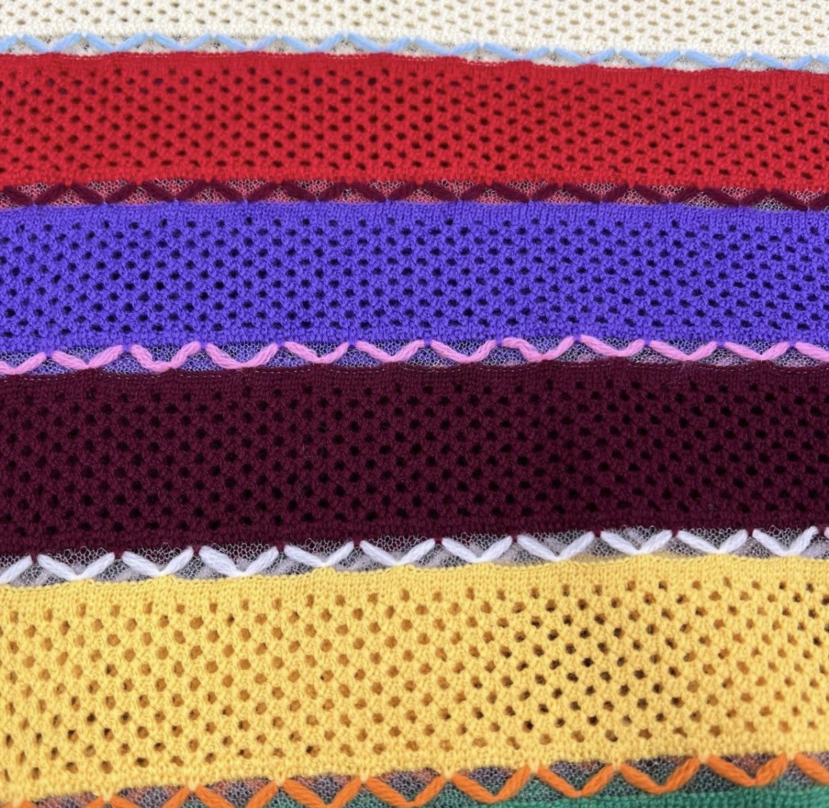 Miu Miu Miumiu / Rainbow Cutout Knit Short Sleeve K12 Size XS / US 0-2 / IT 36-38 - 4 Thumbnail