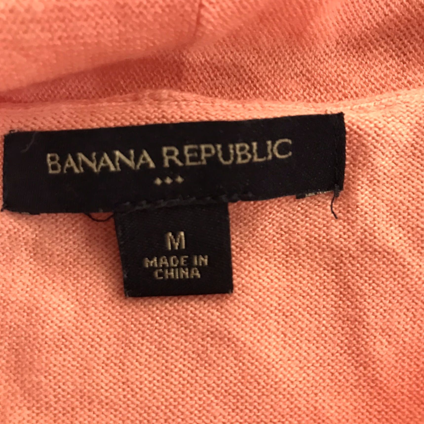 Banana Republic Banana Republic Women’s Knit Sweater Cardigan Sleeveless M Peach Casual Summer Spring Size M / US 6-8 / IT 42-44 - 7 Thumbnail