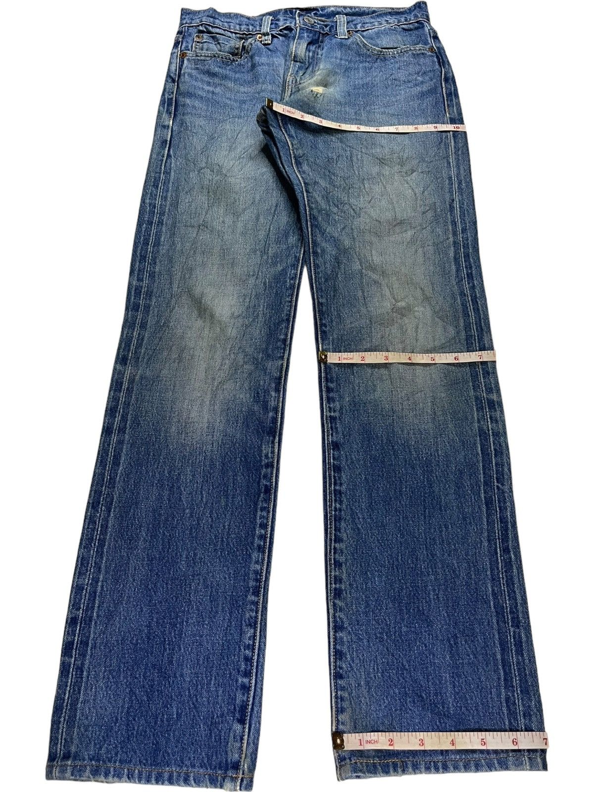 Levi's Vintage Levis 511 Big E Selvedge Mud Wash Slim Jeans Size US 29 - 15 Thumbnail