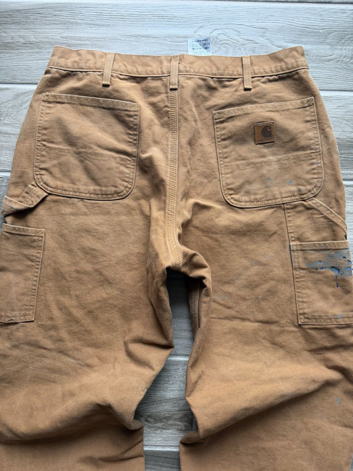 Carhartt Vintage Carhartt Cargo Carpenter Pants Size 36x32 Tan/Brown Size US 36 / EU 52 - 9 Thumbnail