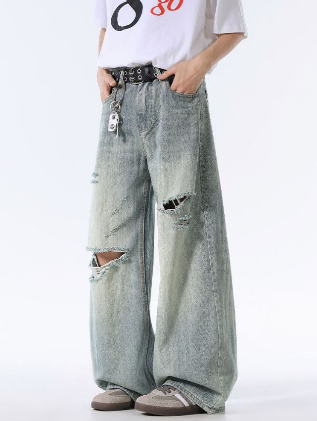 Vintage American high street baggy cutaway jeans for men Size US 32 / EU 48 - 1 Thumbnail