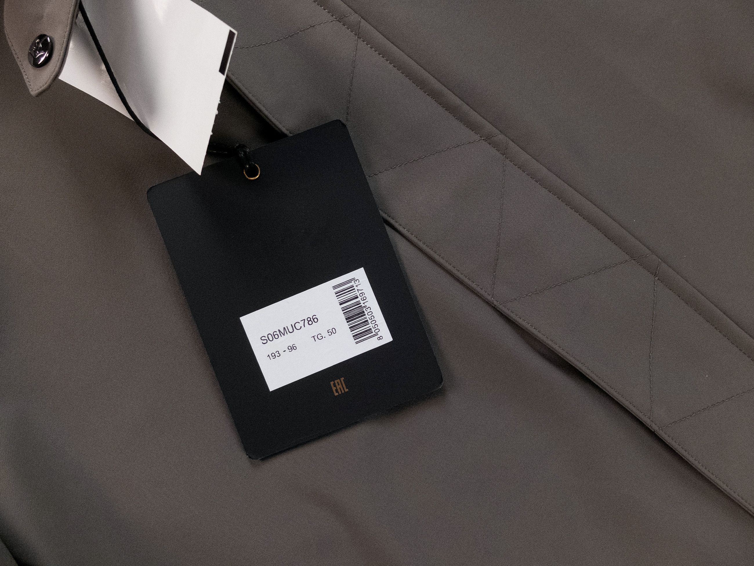 MONTECORE Italy khaki green nylon coat jacket Large