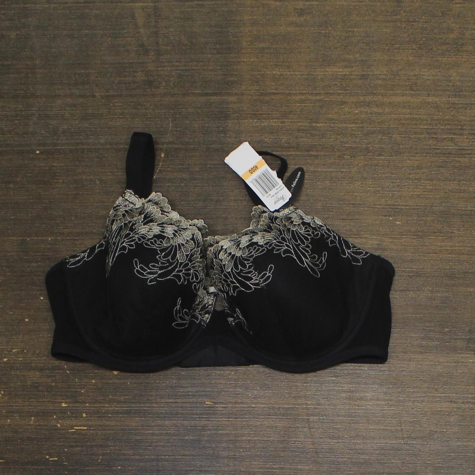 Other Nwt Paramour Contour Bra Demi Coverage Black Champagne 40dd Size ONE SIZE - 1 Thumbnail