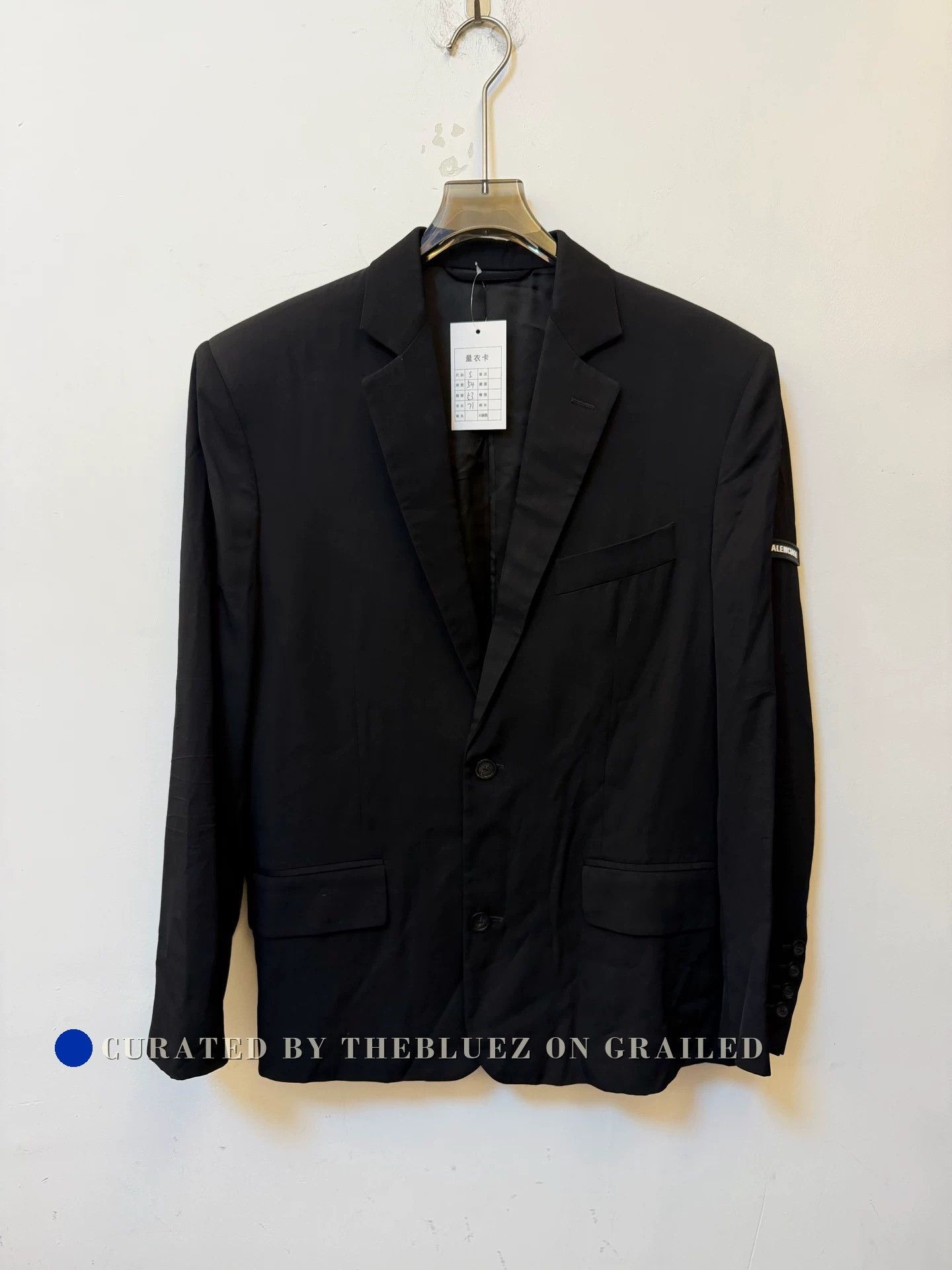 Balenciaga Balenciaga FW21 Washed Black Blazer Size US M / EU 48-50 / 2 - 1 Thumbnail