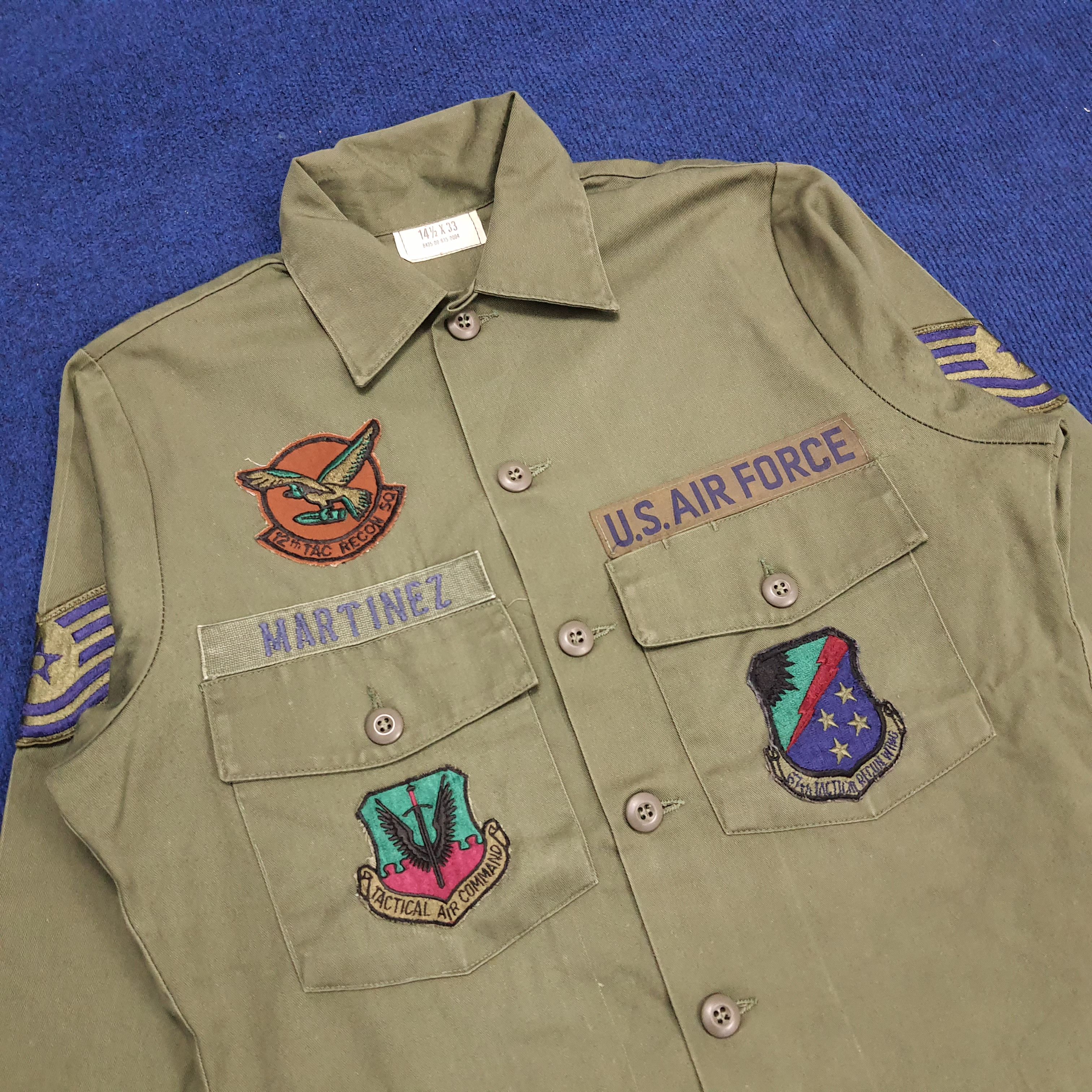 Vintage Vintage U.S Air Force Long Sleeve Shirt Size US M / EU 48-50 / 2 - 2 Thumbnail