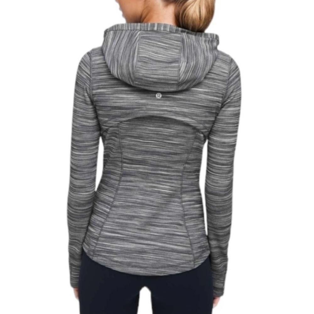 Lululemon Lululemon Hooded Define Jacket Nulu Heathered Black/White 6 Size M / US 6-8 / IT 42-44 - 2 Thumbnail