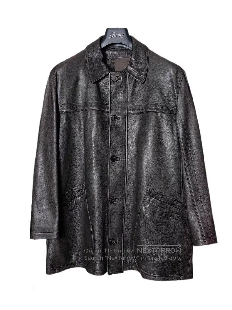 Brioni Brioni Deer Leather Mid-length Coat Size US M / EU 48-50 / 2 - 1 Thumbnail