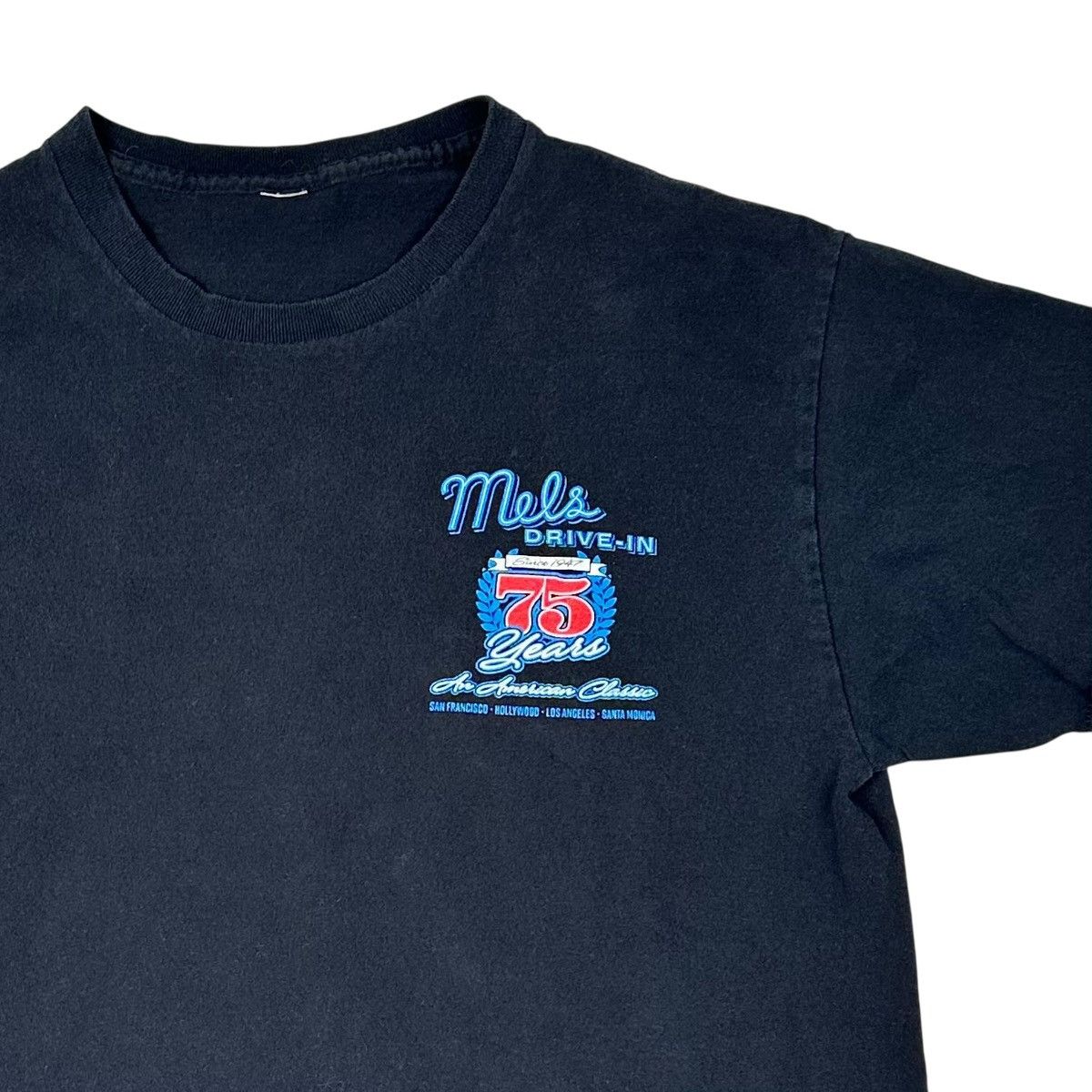 Vintage Mel's Drive-In 75th Anniversary Graphic Tee Street Rod Size US M / EU 48-50 / 2 - 3 Thumbnail