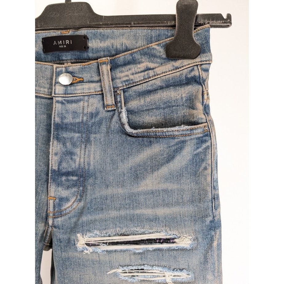Amiri o1rshd1 Rainbow Paisley Thrasher Jeans in Clay Indigo Size US 28 / EU 44 - 10 Thumbnail