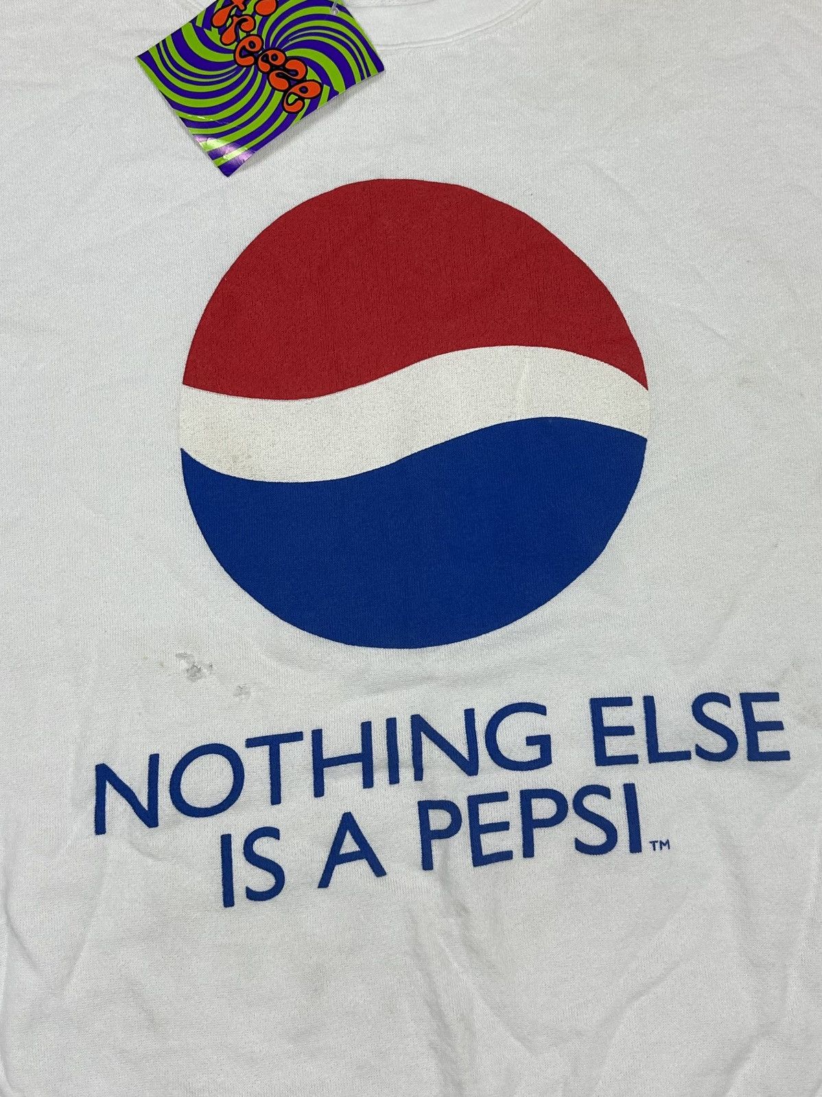 Pepsi × Vintage Vintage FREEZE Sweatshirt Nothing Else Is A PEPSI Logo 90s Size US XL / EU 56 / 4 - 7 Thumbnail