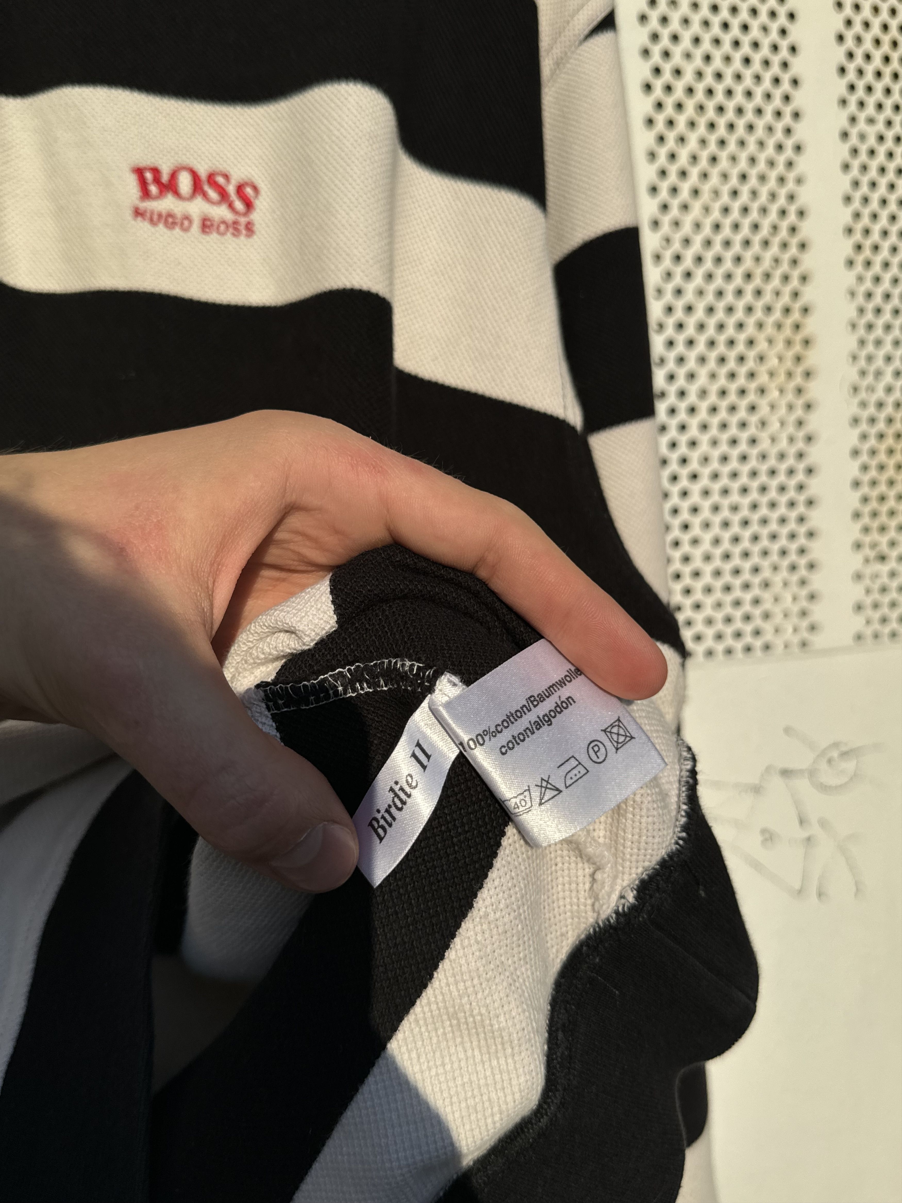 Hugo Boss Vintage Hugo Boss Golf Big Logo Longsleeve Rugby Polo Size US XL / EU 56 / 4 - 7 Thumbnail