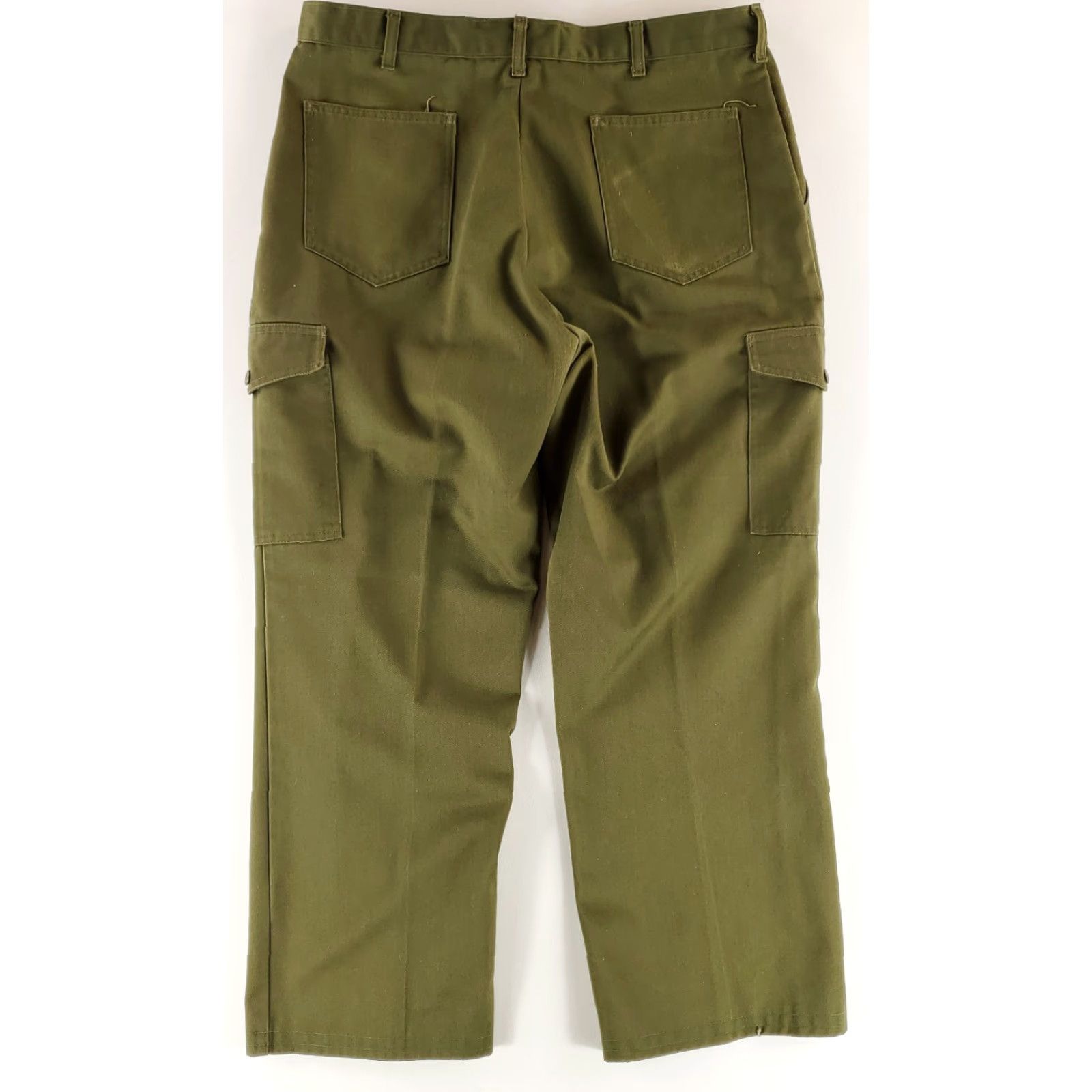 Vintage VINTAGE Boy Scouts of America Cargo Pants Olive Green Mens 36 Regular 36x29 Inseam 29 Cargo Green Mens 36 29 Olive Green Mens Cargo Pants Size US 36 / EU 52 - 3 Thumbnail