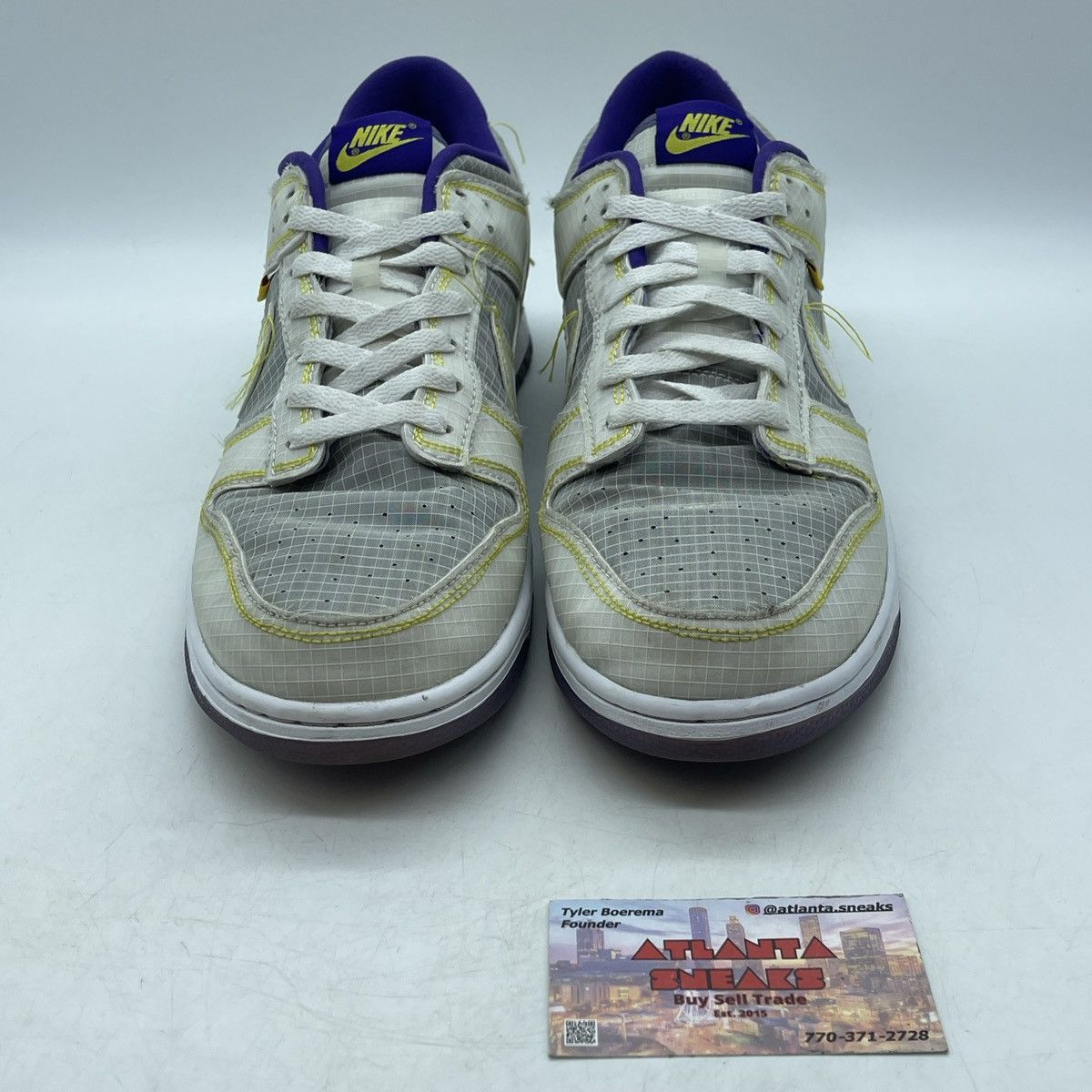 Nike Union la x dunk low passport pack court purple Size US 11.5 / EU 44-45 - 2 Thumbnail