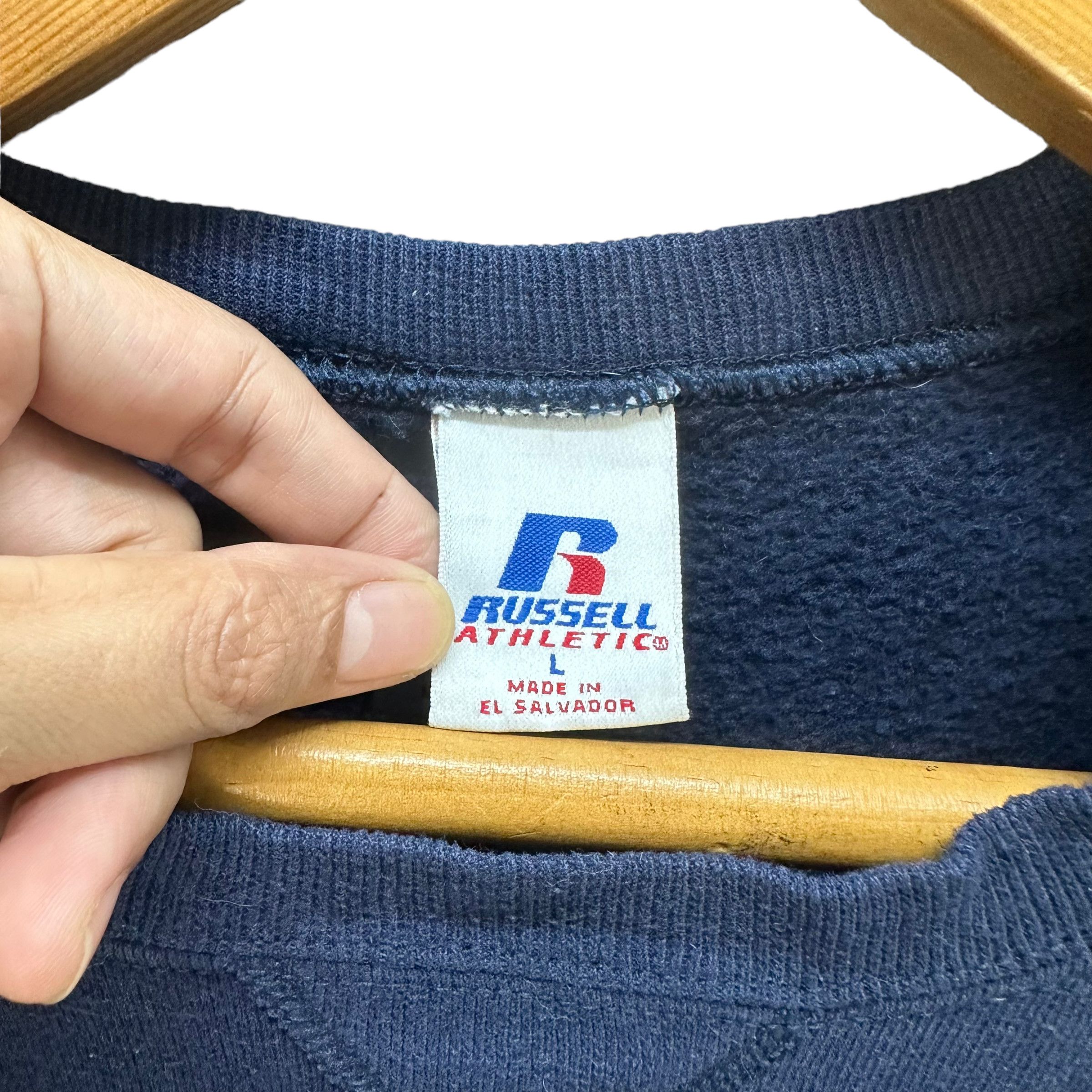 Russell Athletic VINTAGE PLAIN RUSSELL NAVY SWEATSHIRTS #8367-006 Size US L / EU 52-54 / 3 - 6 Thumbnail