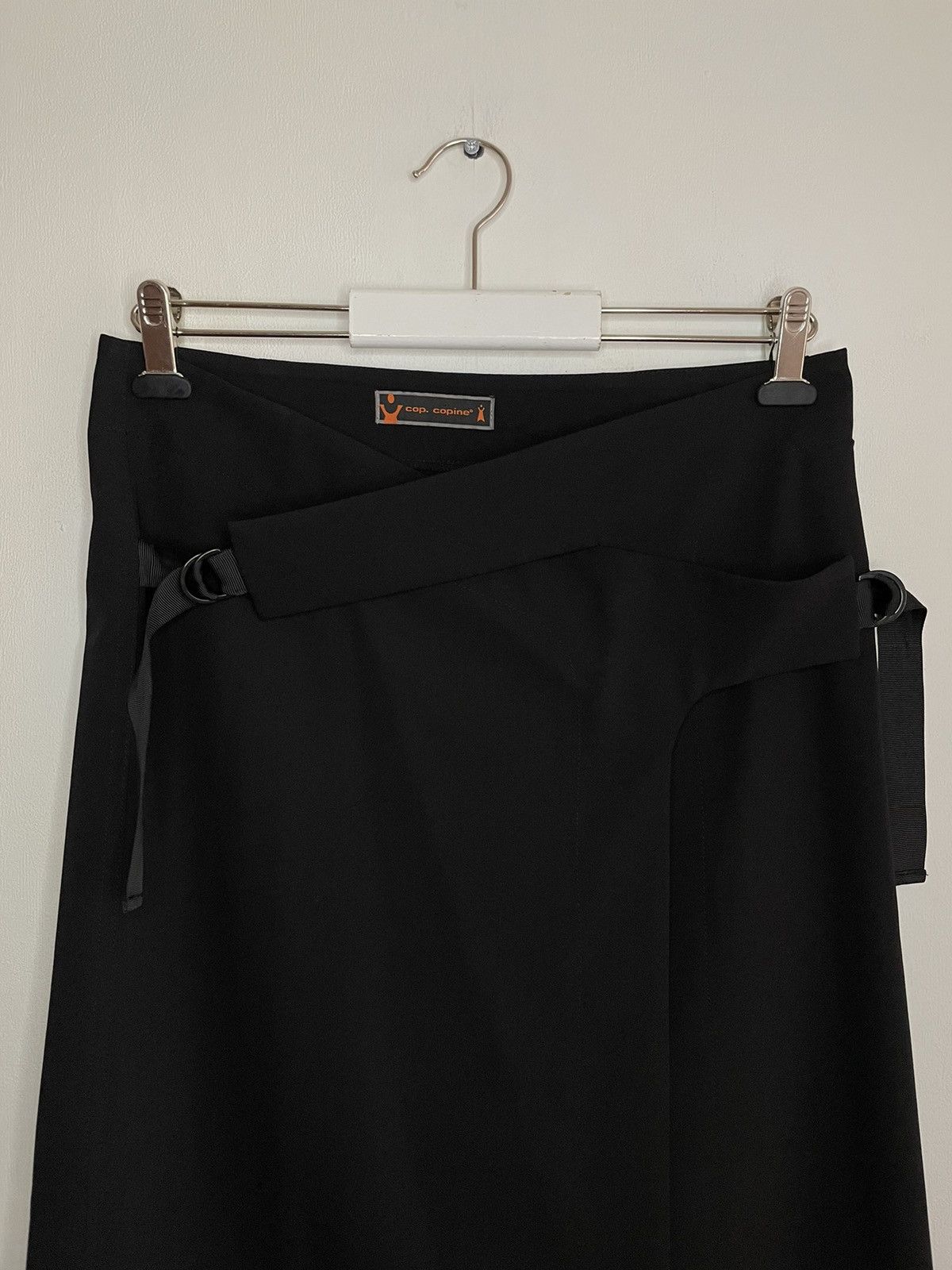 Cop Copine Cop Copine Archive Black Belted Assymetrical Skirt Size 25" / US 0 / IT 36 - 2 Thumbnail
