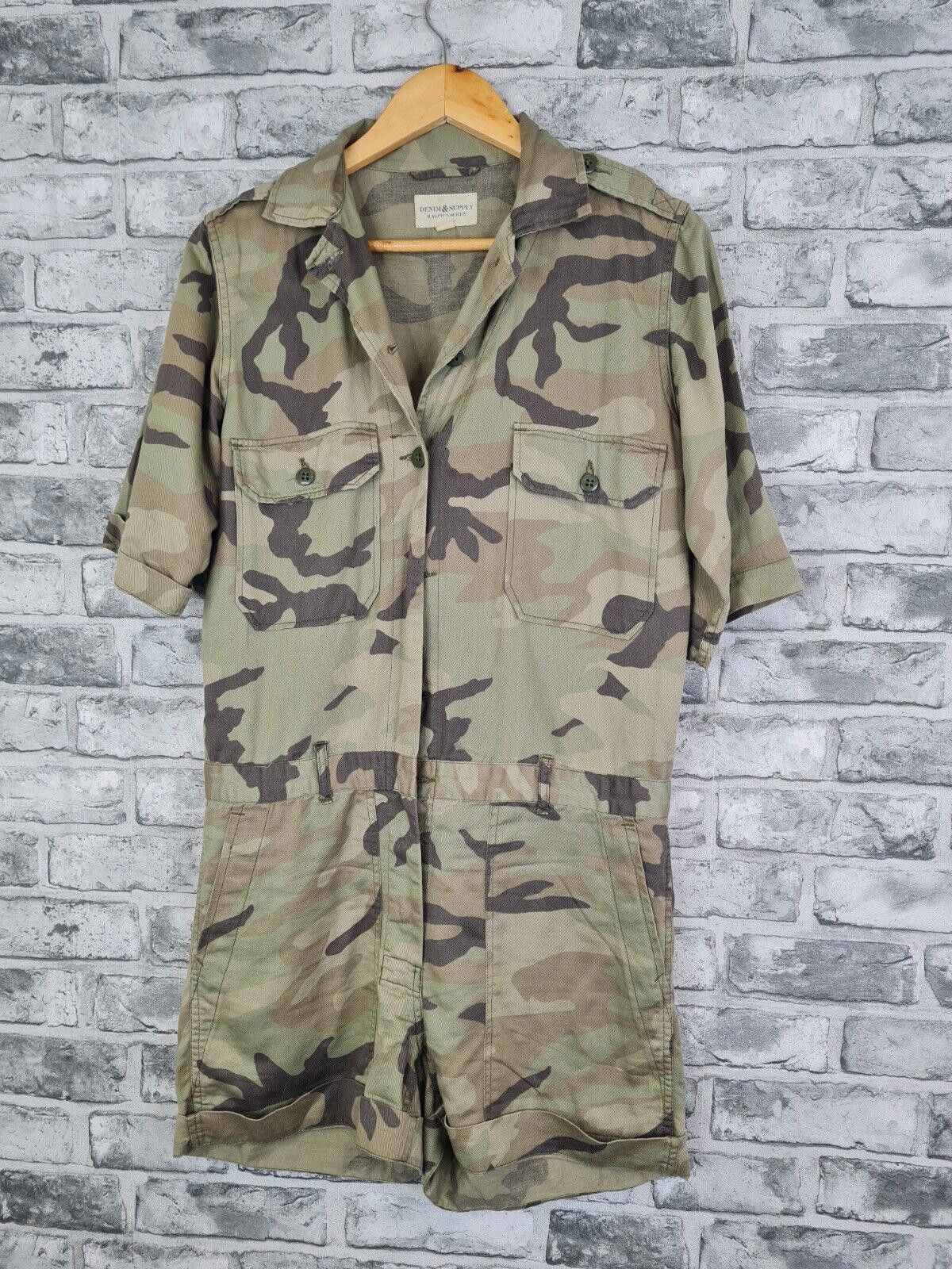image of Denim And Supply Ralph Lauren Vintage Denim Supply Playsuit Size S Camo Ralph Laurent in Green, Wom