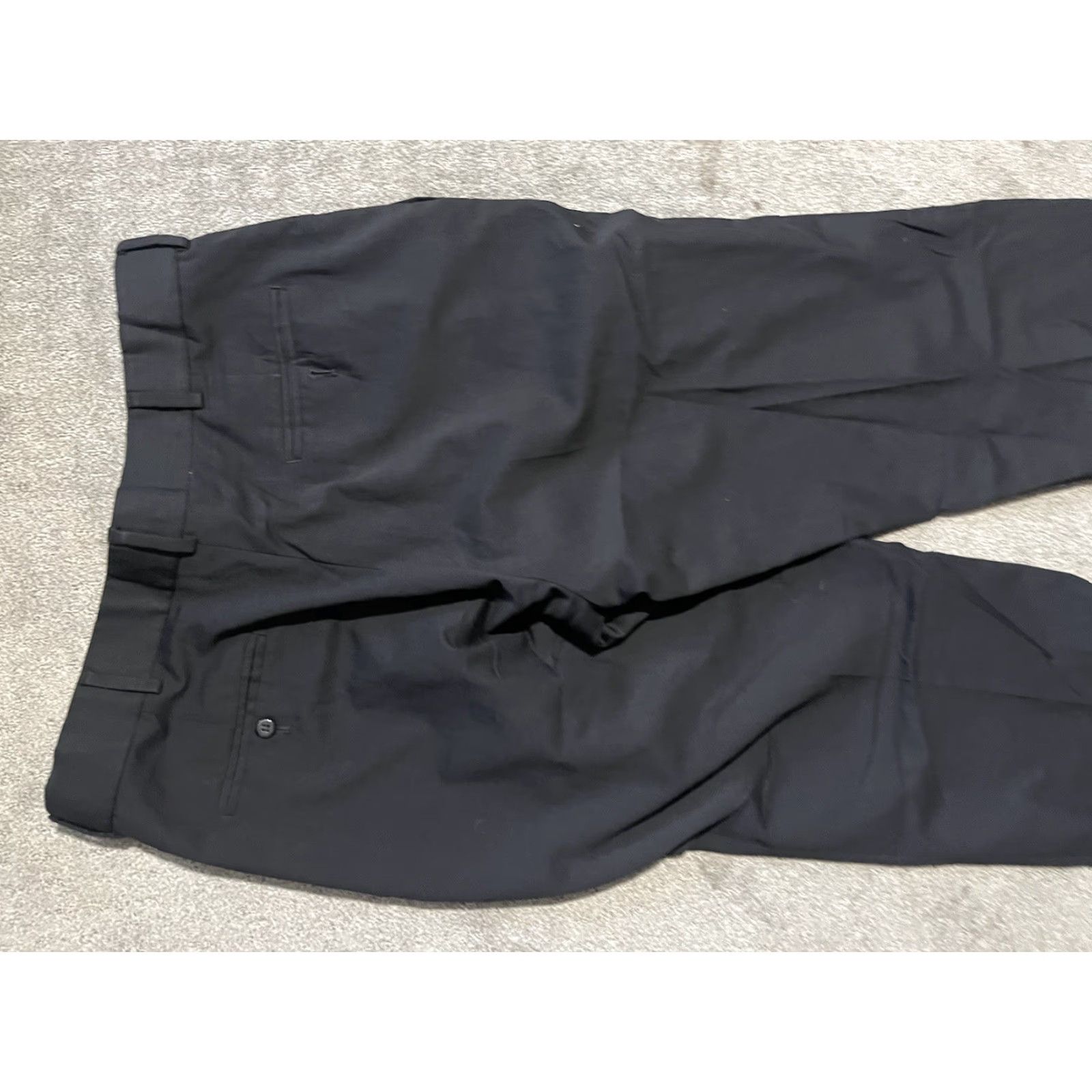 Stafford Stafford Dress Pants Flat Front Men's 36x32 Black Classic Fit Polyester Size US 36 / EU 52 - 4 Thumbnail