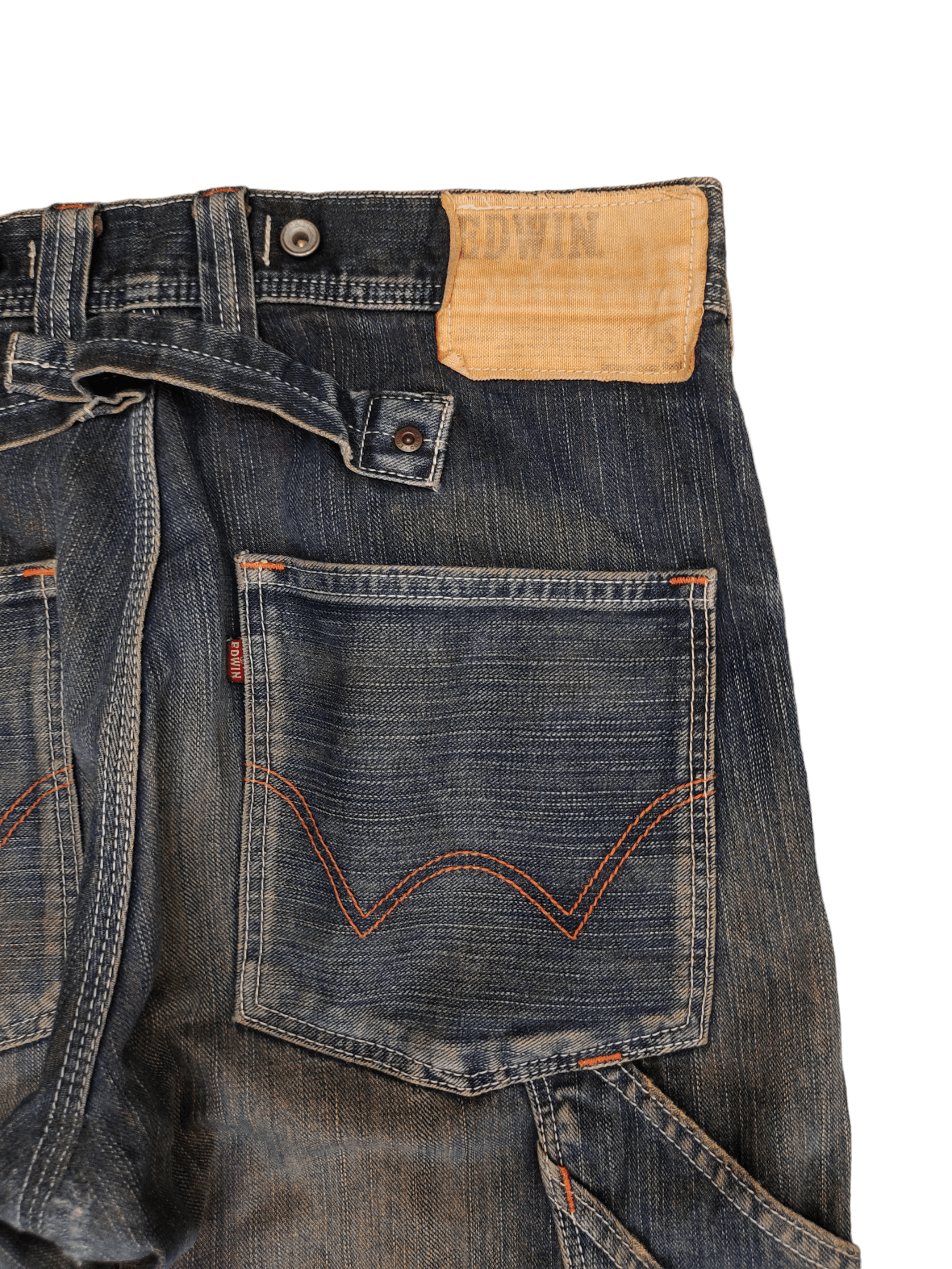 Edwin Vintage 90s Edwin Japan Carpenter Loose Denim Jeans Size US 31 - 3 Thumbnail