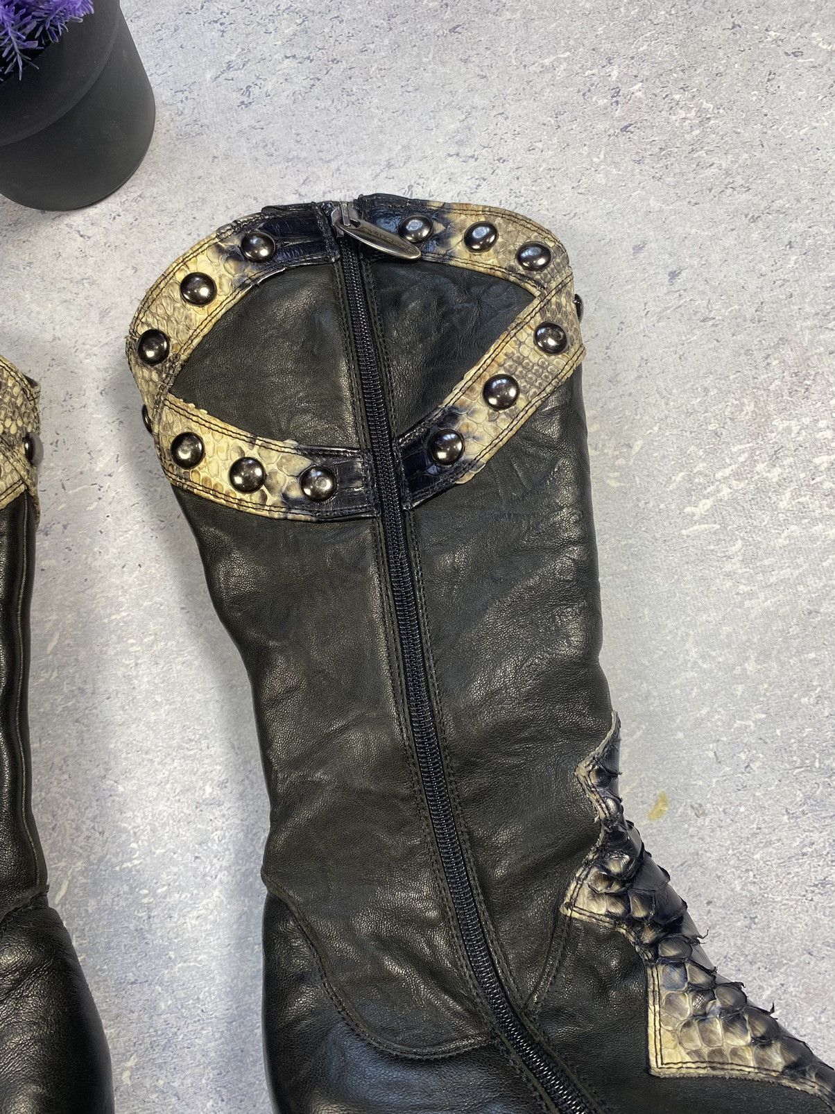 Leather Cowboy Loriblu Women Leather Boots in Cowboys Style Size 39 Size US 9 / IT 39 - 5 Thumbnail