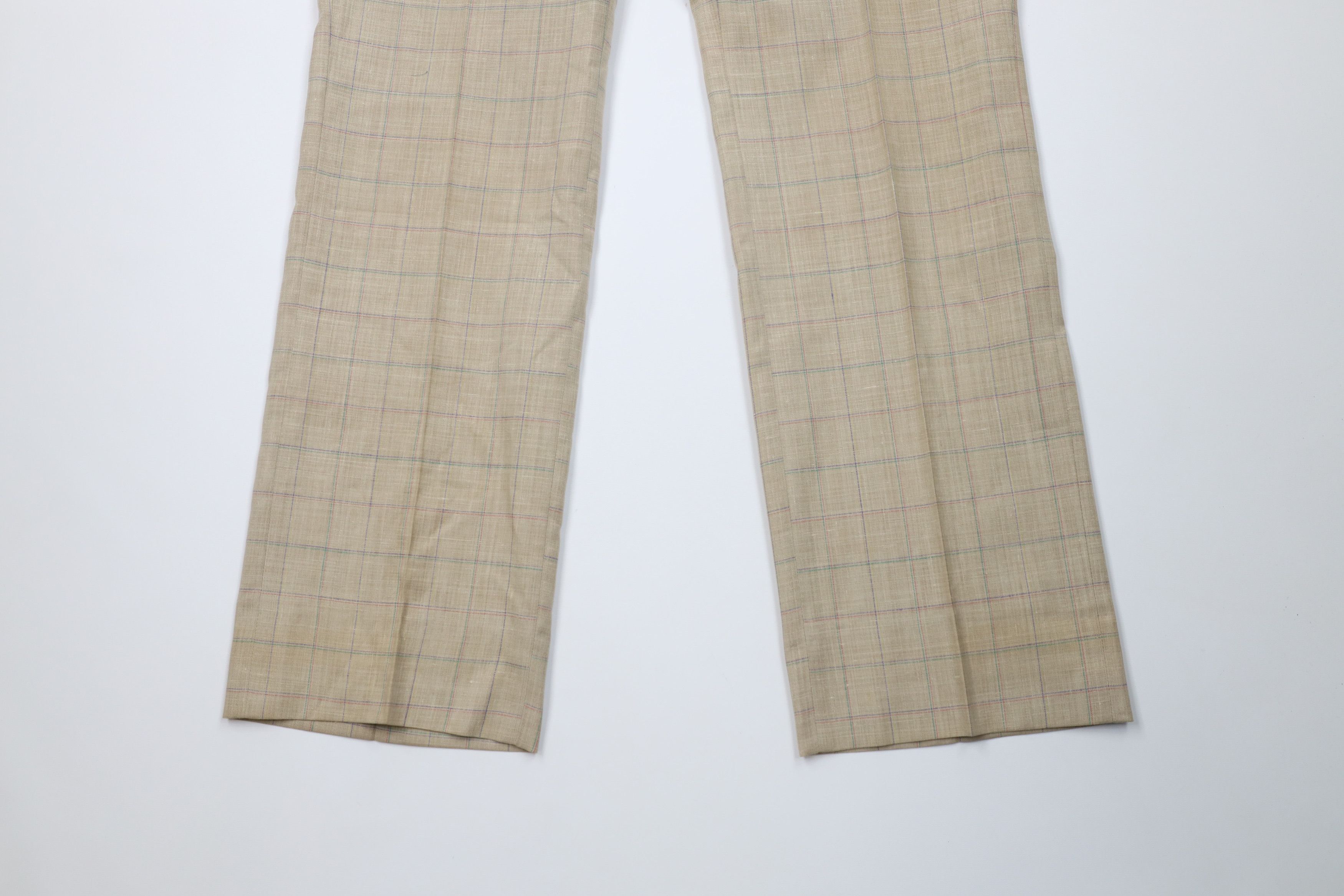 Vintage Vintage 70s Streetwear Linen Blend Wide Leg Chino Pants USA Size US 38 / EU 54 - 4 Thumbnail