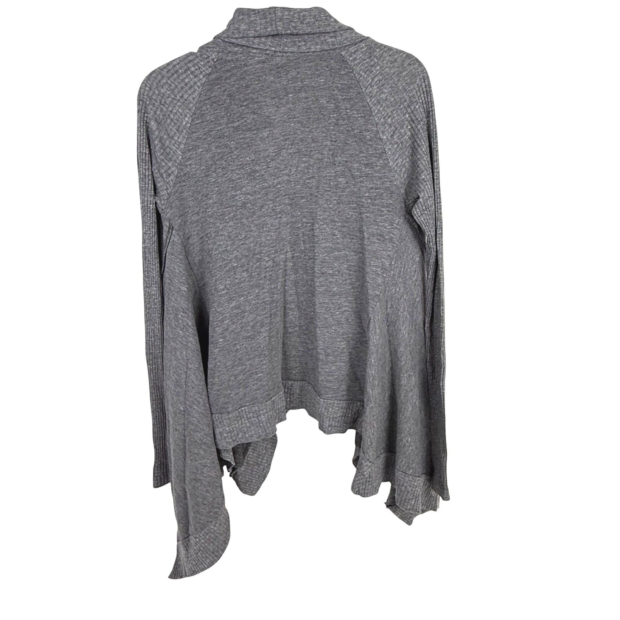 Splendid Splendid Women's Open-Front Waterfall Top Sweater Gray Size Size S / US 4 / IT 40 - 3 Thumbnail