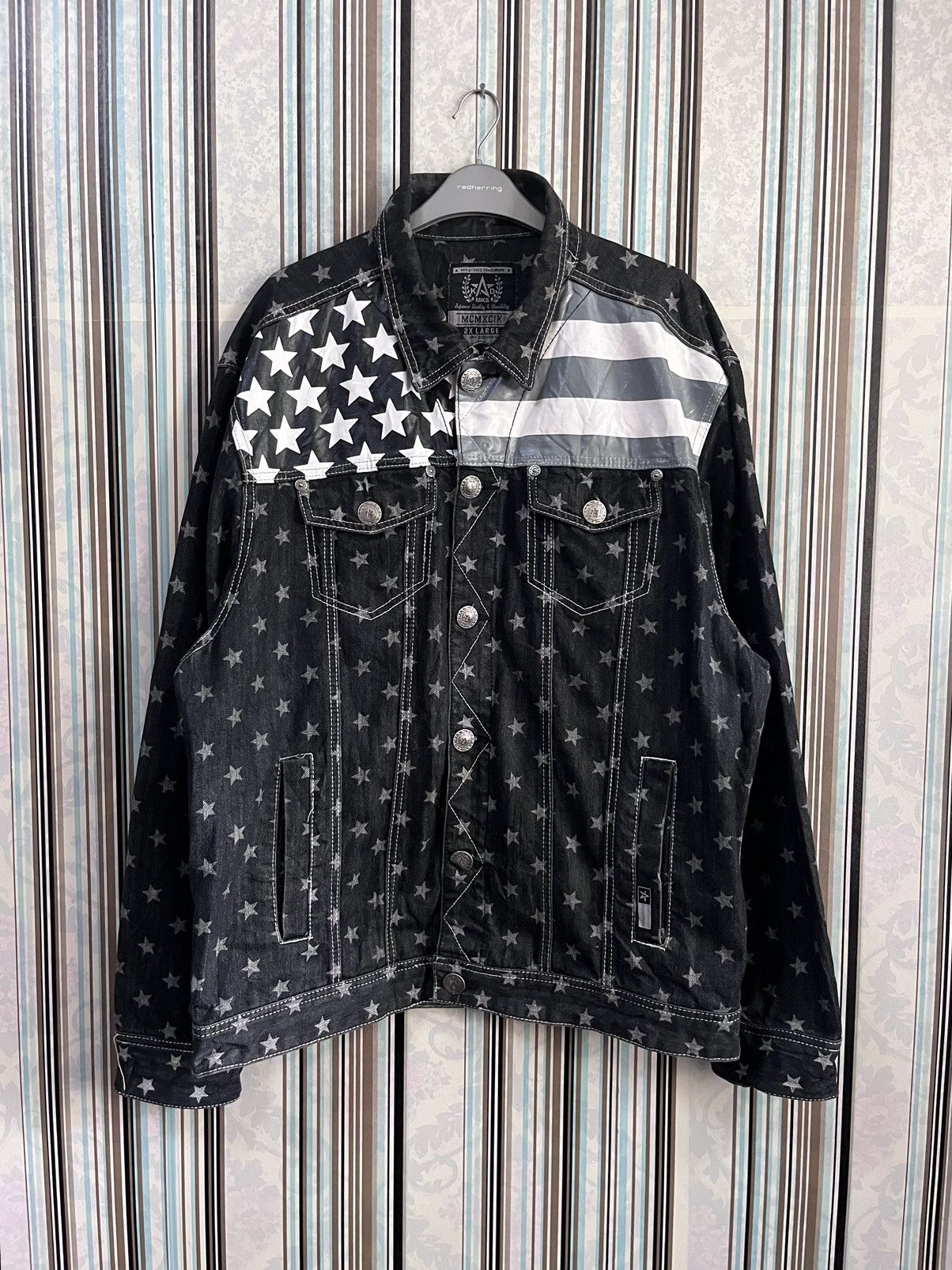 Akademiks trucker stars flag embroidery spell out #F2 Size US XXL / EU 58 / 5 - 2 Thumbnail