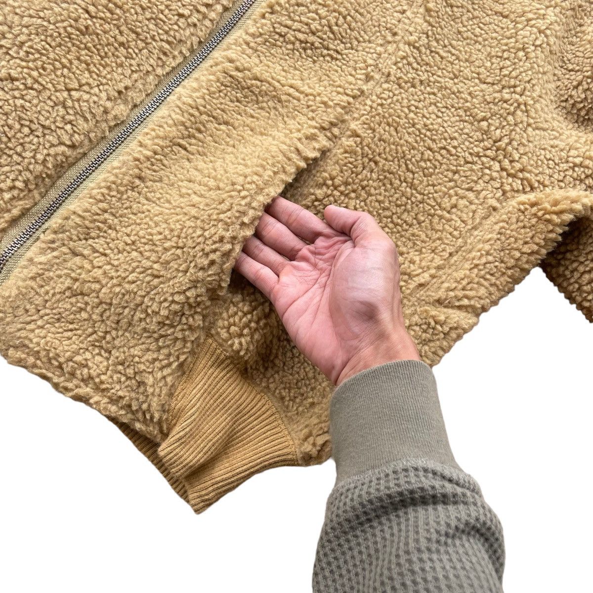 Lemaire × Uniqlo Vintage Lemaire X Uniqlo Sherpa Fleece Turtleneck Jacket Size US L / EU 52-54 / 3 - 9 Thumbnail