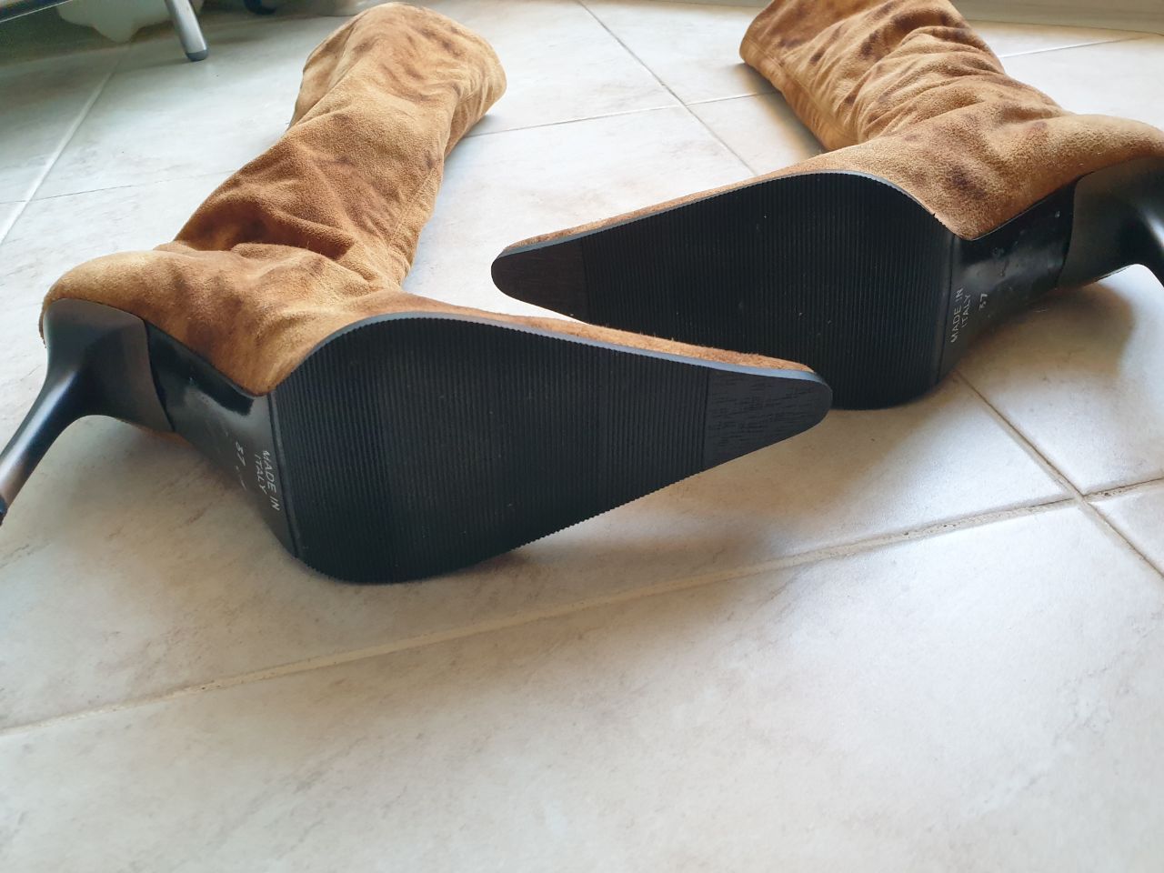 Other Tan stocking boots US sz 6 / Eur sz 36 Size US 6 / IT 36 - 6 Thumbnail