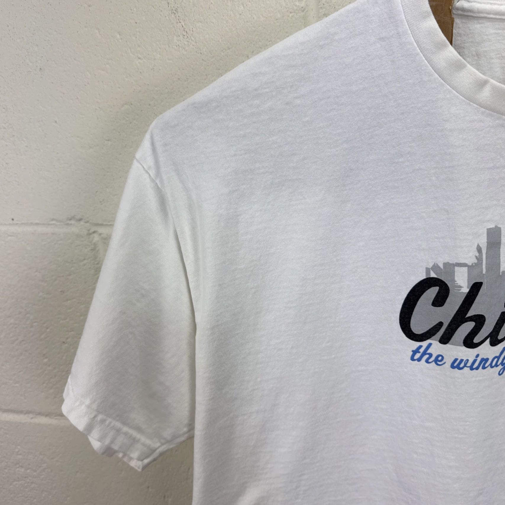 Nike VINTAGE Nike Chicago Skyline T SHIRT XL (2XL) White Nike Logo Just Do It City 90s Mens Shirt Size US XXL / EU 58 / 5 - 5 Thumbnail