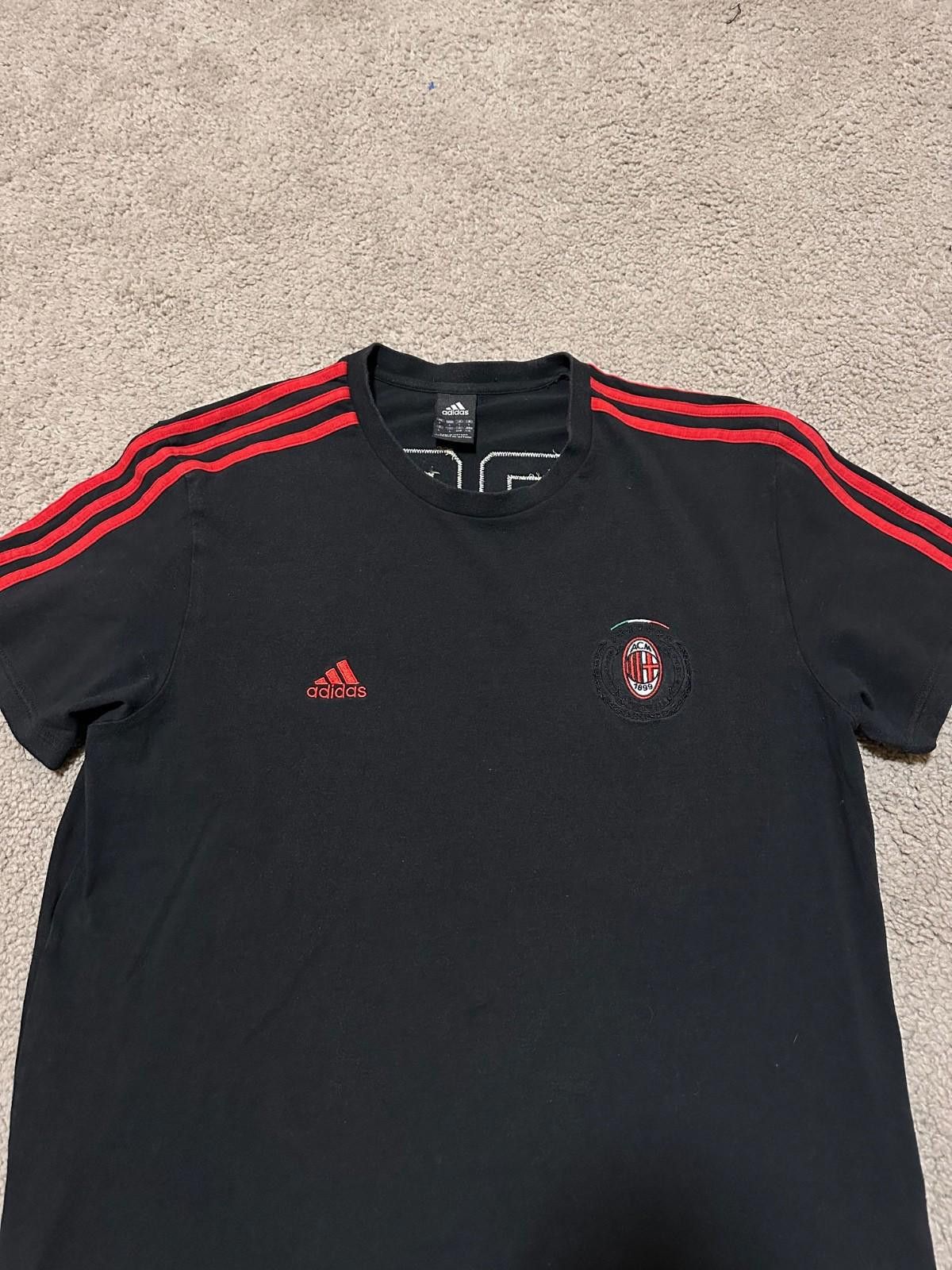 Adidas Adidas Ac Milan 2010/11 Football Soccer Shirt Sz L Size US L / EU 52-54 / 3 - 3 Thumbnail