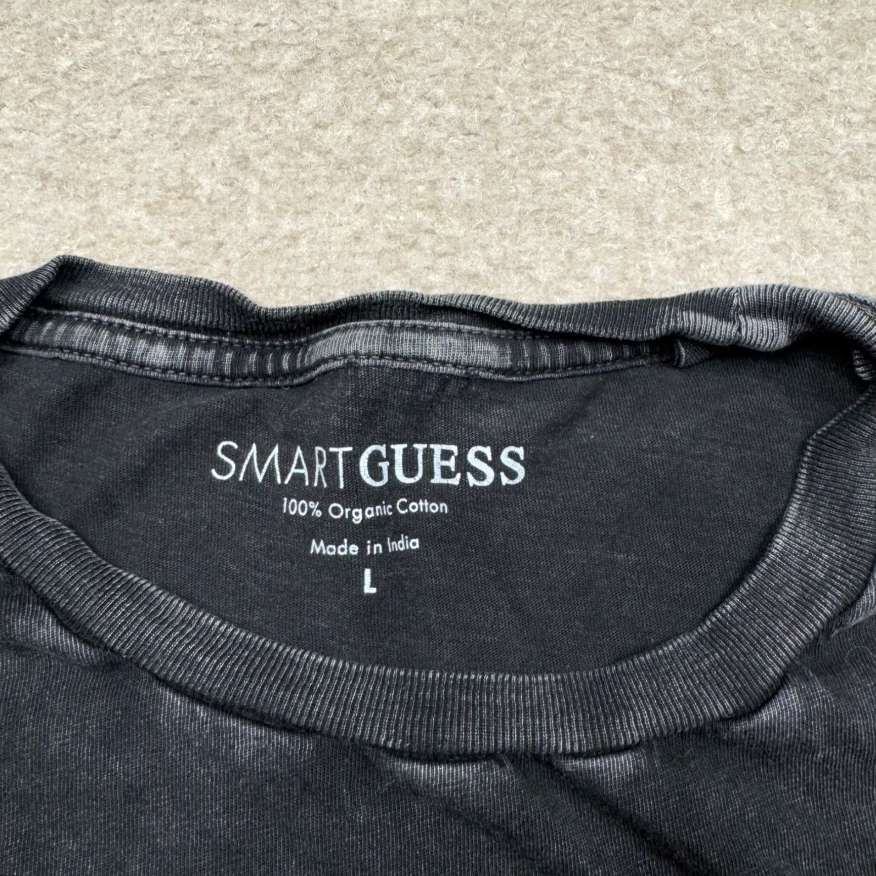 Guess GUESS Graphic T Shirt Men's L Black Short Sleeve Crew Neck Stretch Casual Size US L / EU 52-54 / 3 - 2 Thumbnail