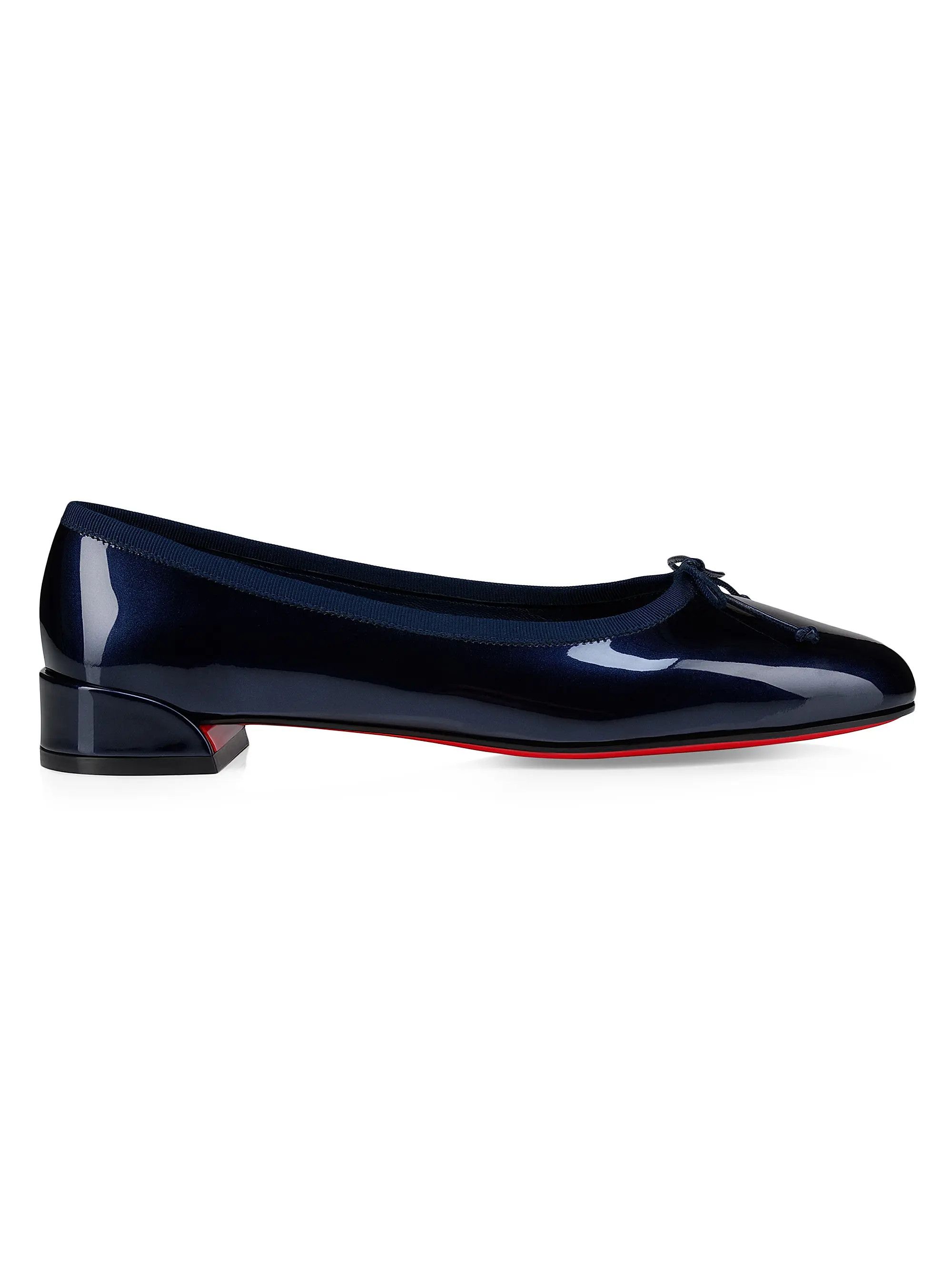 Christian Louboutin os11x0126 Sweetie Jane Flat Ballerinas in Blue Size US 7 / IT 37 - 1 Thumbnail