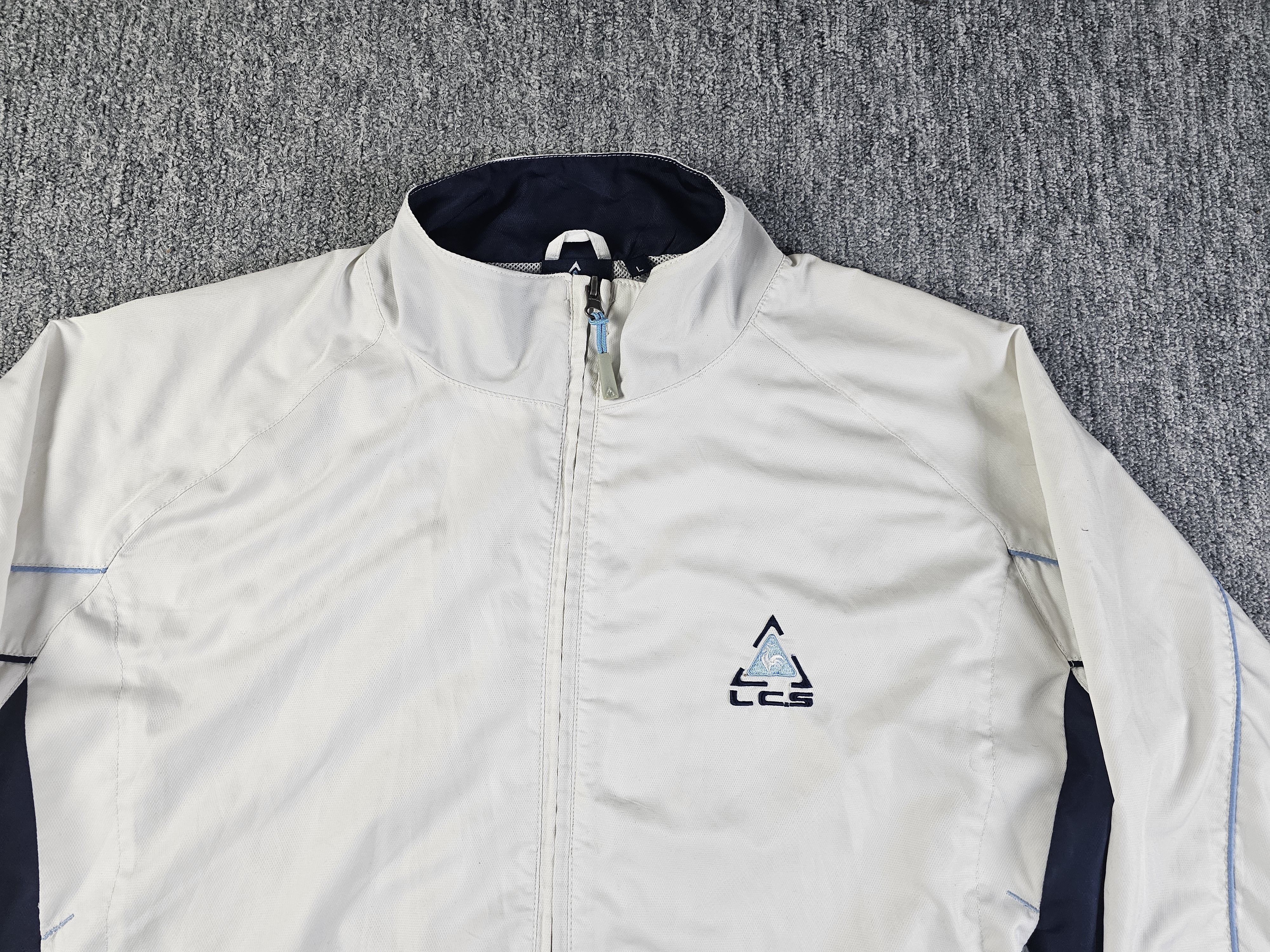 Le Coq Sportif Le Coq Sportif Vintage 90s White Mesh Lined Track Jacket LCS Size US L / EU 52-54 / 3 - 2 Thumbnail