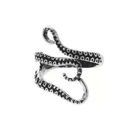 Ring Of Fire Vintage Punk Vintage octopus Ring Size ONE SIZE - 1 Thumbnail