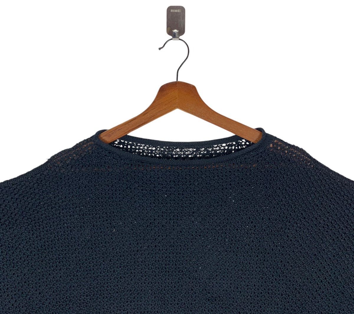 Issey Miyake × Japanese Brand Vintage Issey Miyake Label Net Shirt Black Size M / US 6-8 / IT 42-44 - 3 Thumbnail