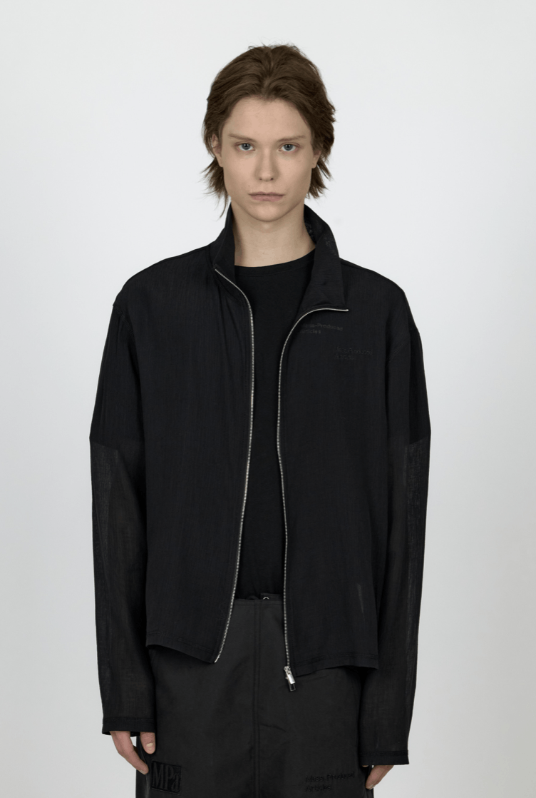 Other MPa VEIL CREPE ZIP JACKET (BLACK) , PLASTICPRODUCT Size US M / EU 48-50 / 2 - 4 Thumbnail