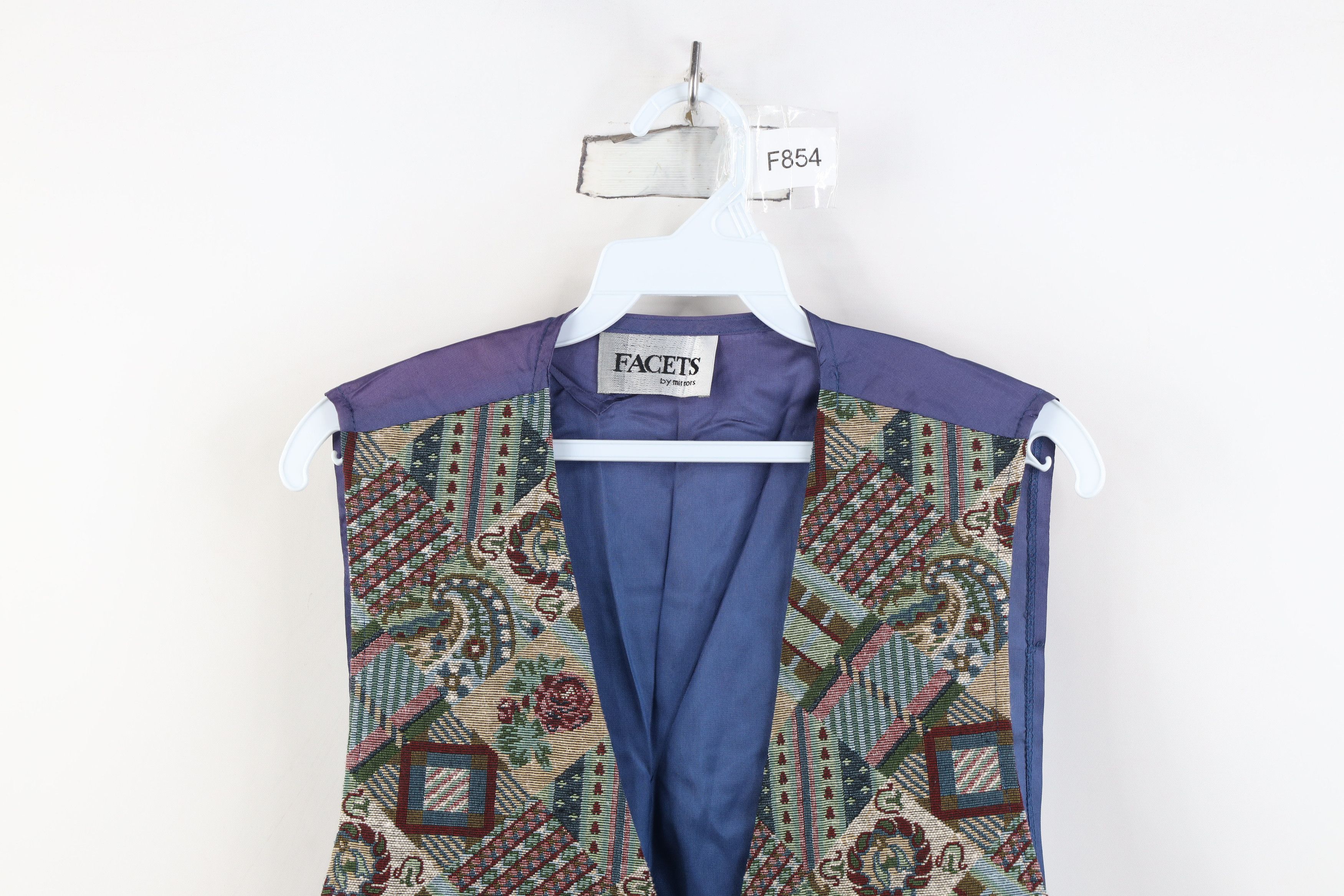 Vintage AS IS Vintage 90s Streetwear Flower Quilt Vest Jacket USA Size S / US 4 / IT 40 - 2 Thumbnail