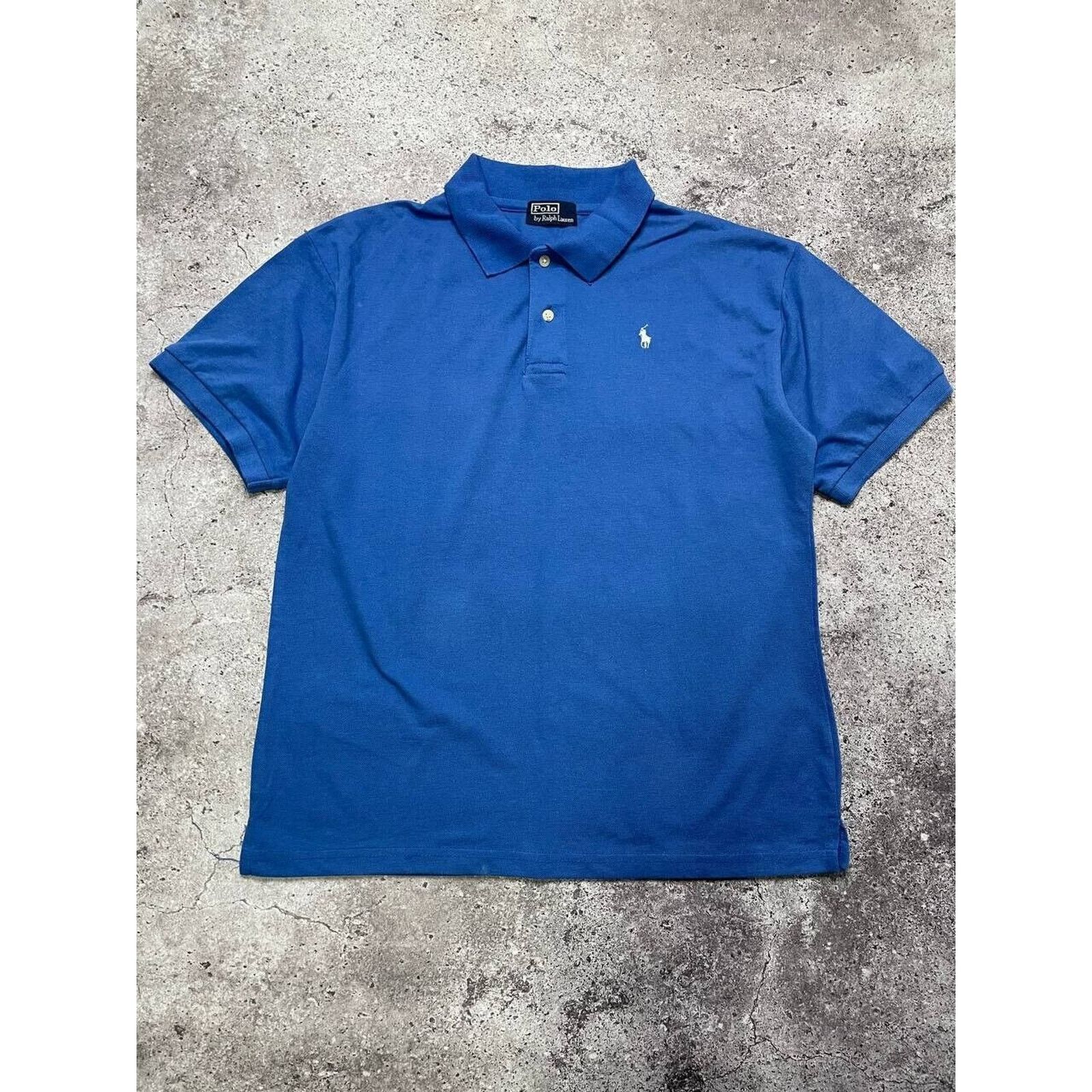 Polo Ralph Lauren × Ralph Lauren × Vintage Vintage Ralph Lauren Polo Shirt Blue Classic Logo Size M Size US M / EU 48-50 / 2 - 1 Thumbnail