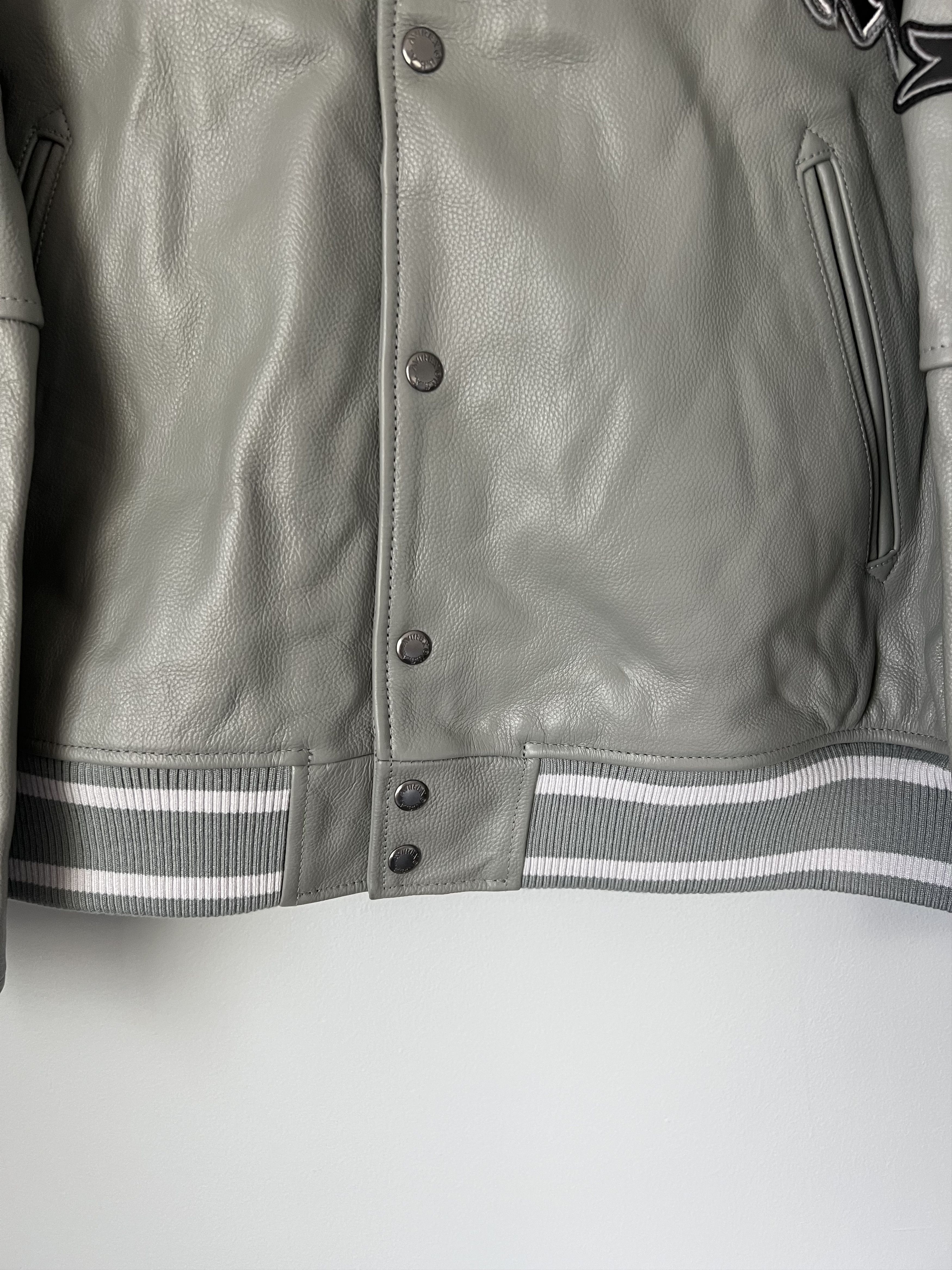 Avirex × Palace Palace Avirex Leather Jacket in Grey Size US L / EU 52-54 / 3 - 6 Thumbnail